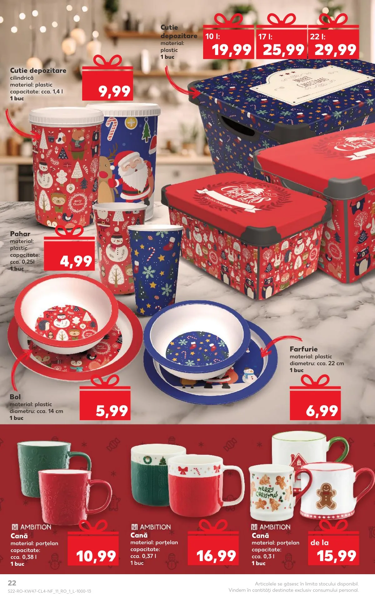 Kaufland akciós újság Románia Nonfood 11.19–11.25 – 22. oldal