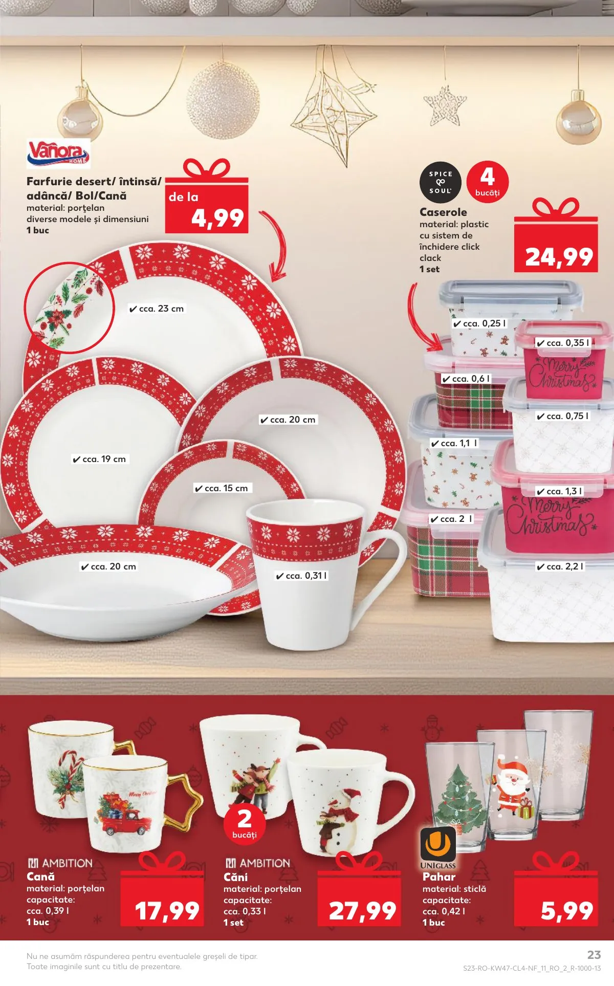 Kaufland akciós újság Románia Nonfood 11.19–11.25 – 23. oldal