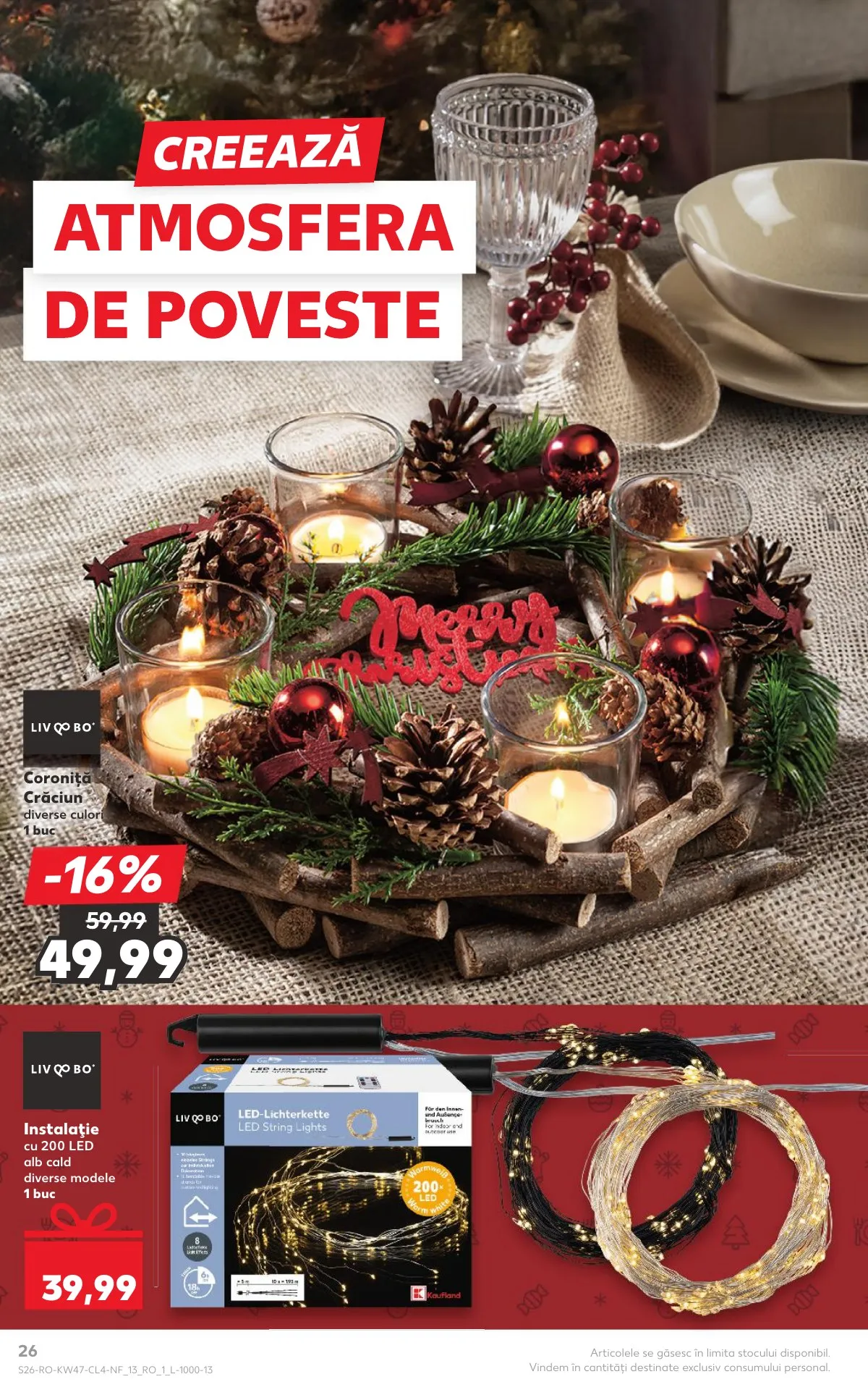Kaufland akciós újság Románia Nonfood 11.19–11.25 – 26. oldal