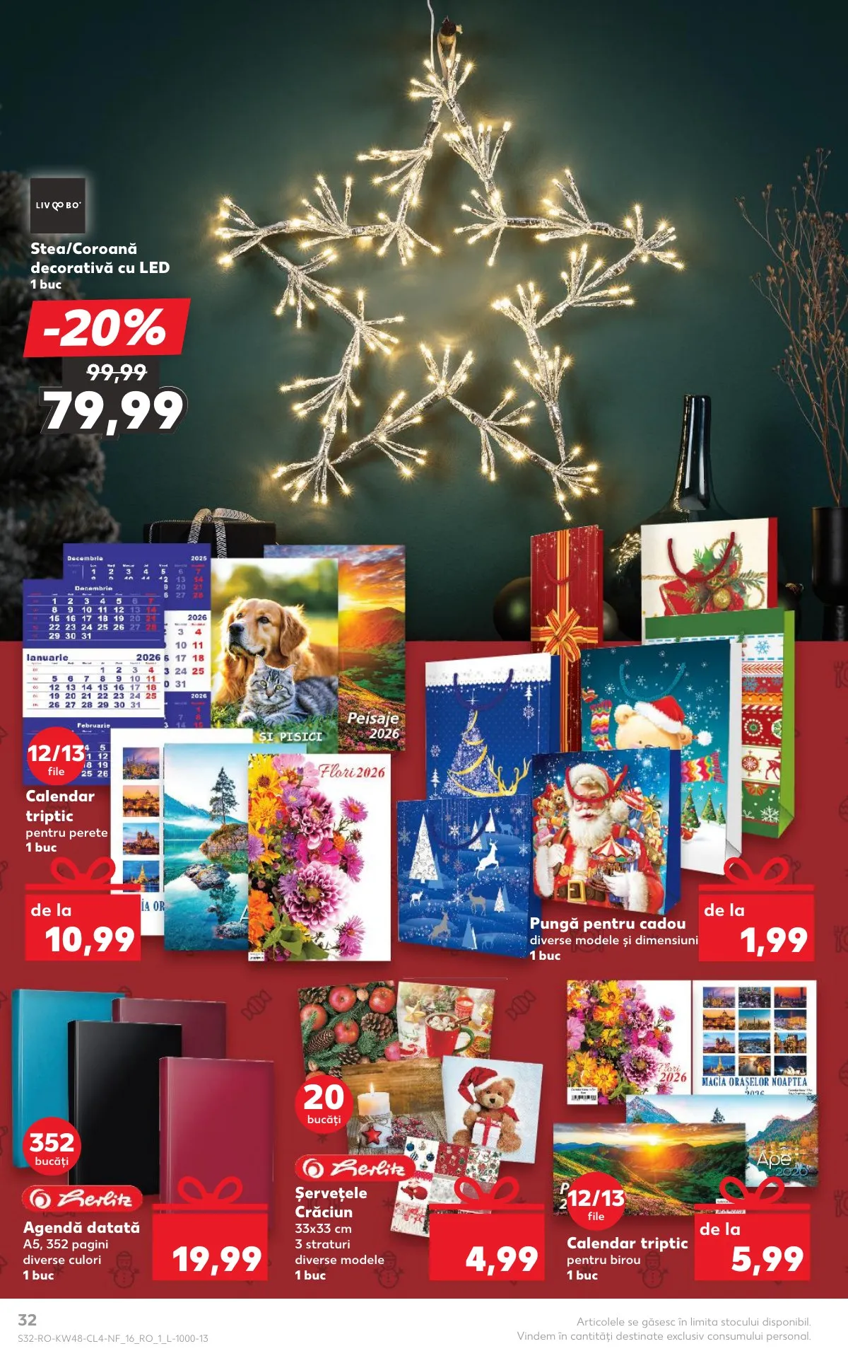 Kaufland akciós újság Románia Nonfood 11.26–12.02 – 32. oldal