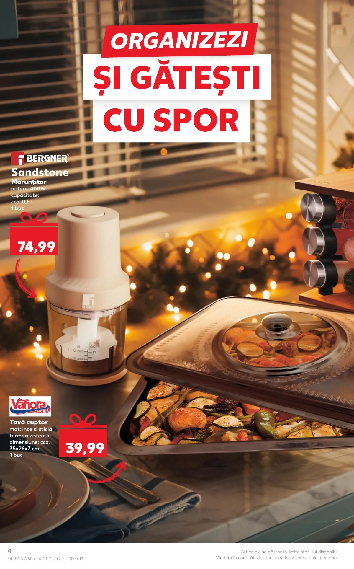 Kaufland akciós újság Románia Nonfood 12.10–12.16 – 4. oldal