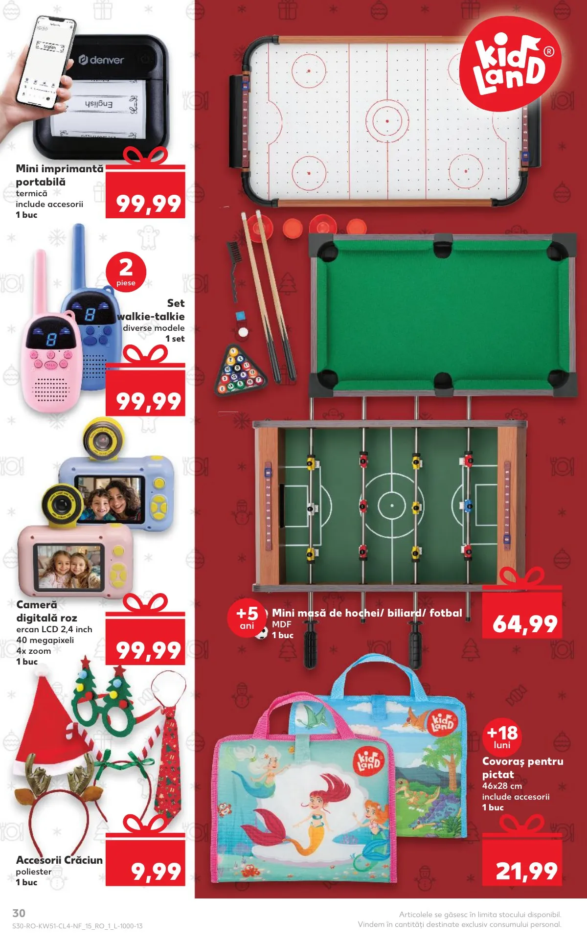 Kaufland akciós újság Románia Nonfood 12.17–12.23 – 30. oldal