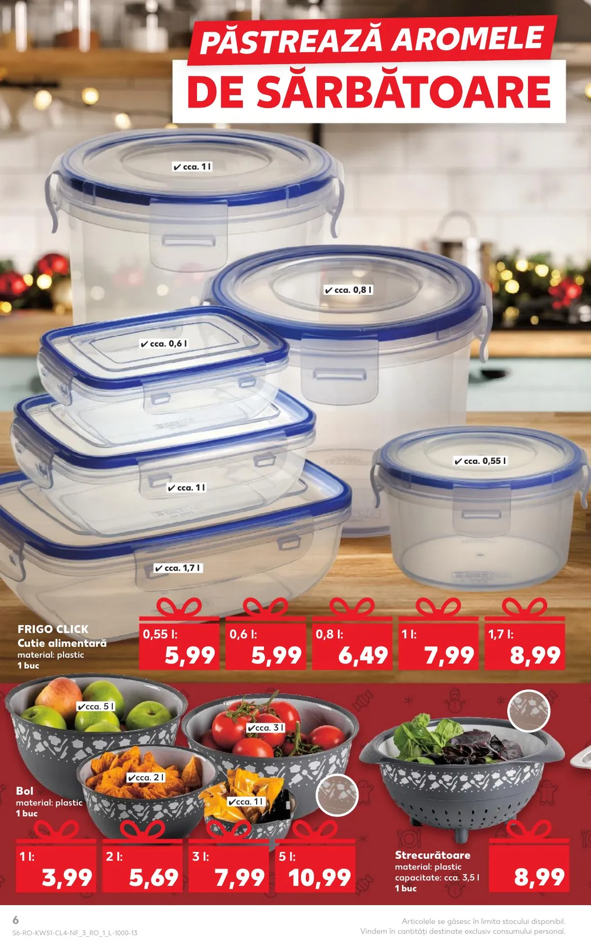 Kaufland akciós újság Románia Nonfood 12.17–12.23 – 6. oldal