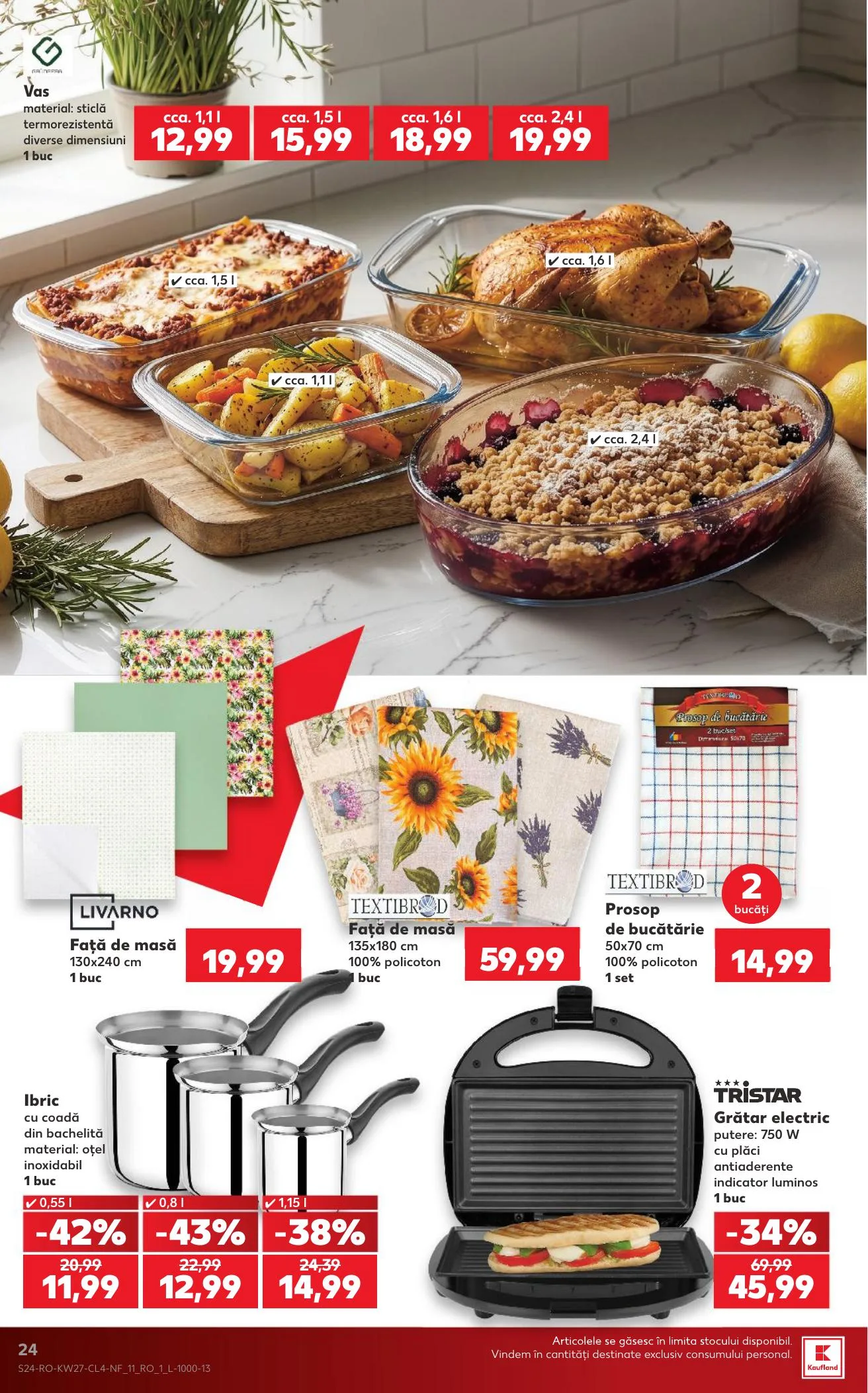Kaufland akciós újság Románia Nonfood 07.01–07.07 – 24. oldal
