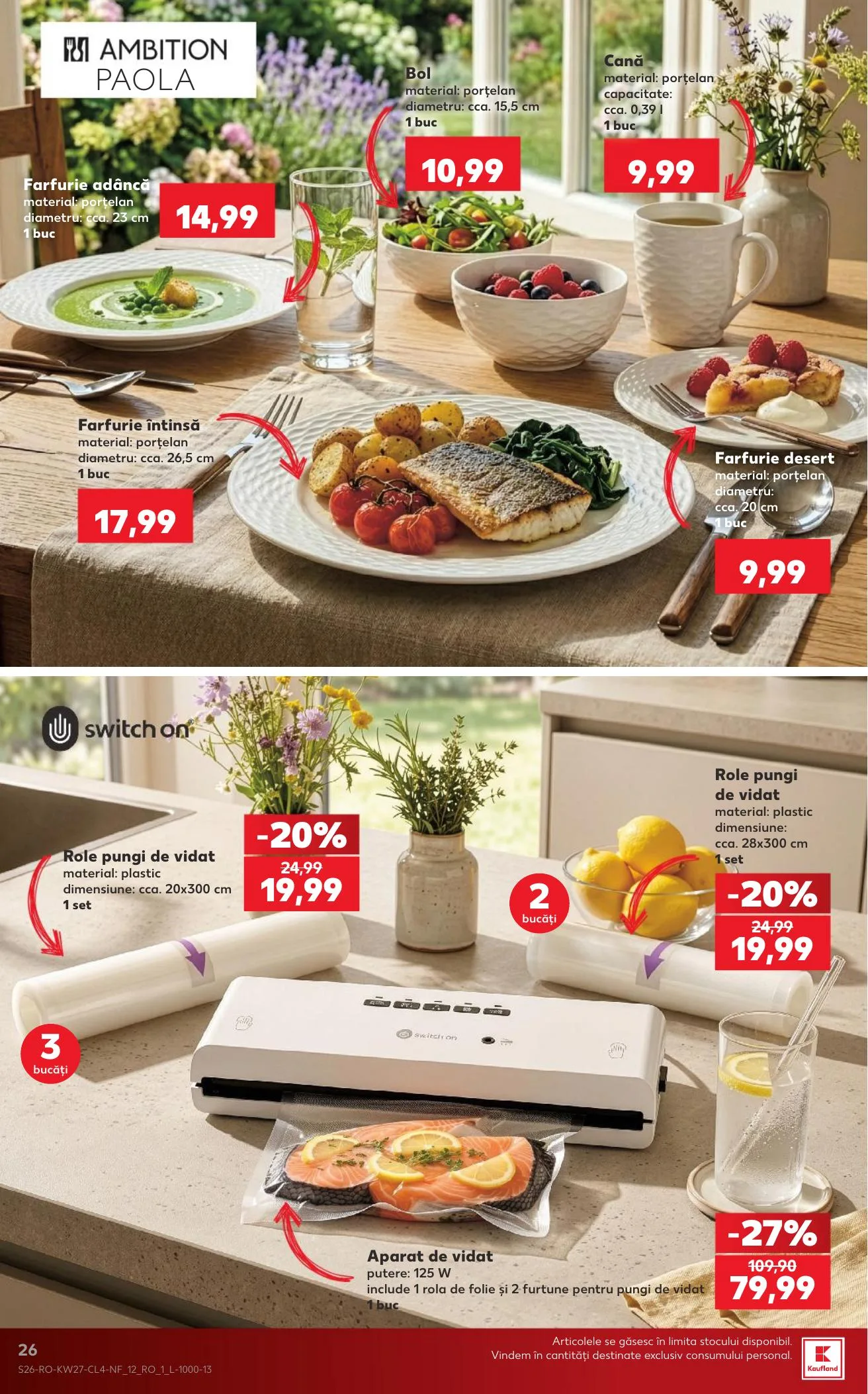 Kaufland akciós újság Románia Nonfood 07.01–07.07 – 26. oldal