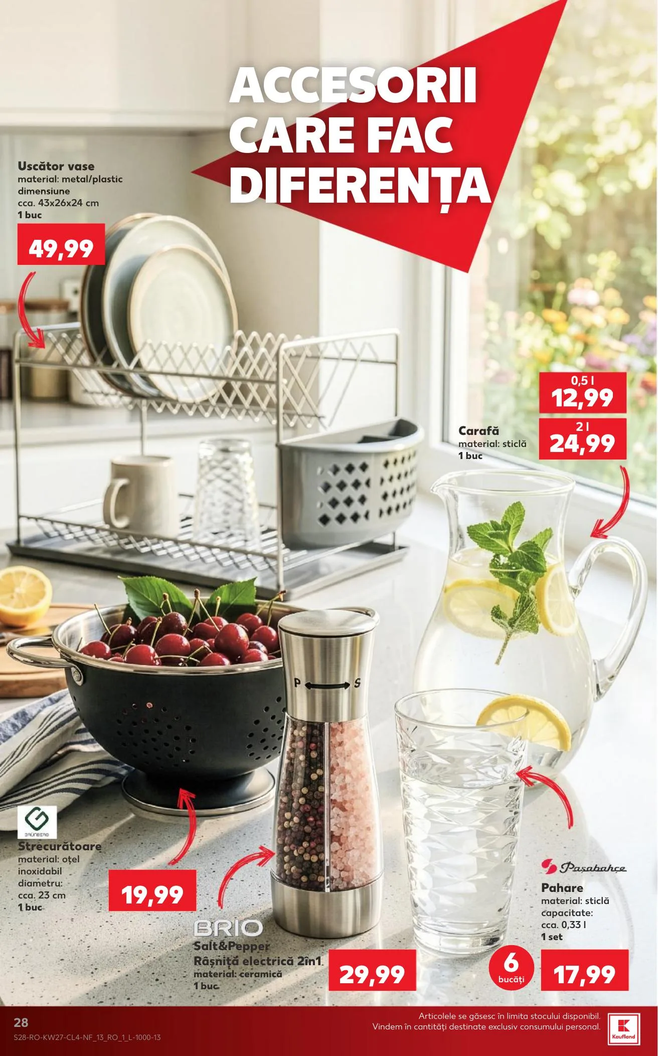 Kaufland akciós újság Románia Nonfood 07.01–07.07 – 28. oldal