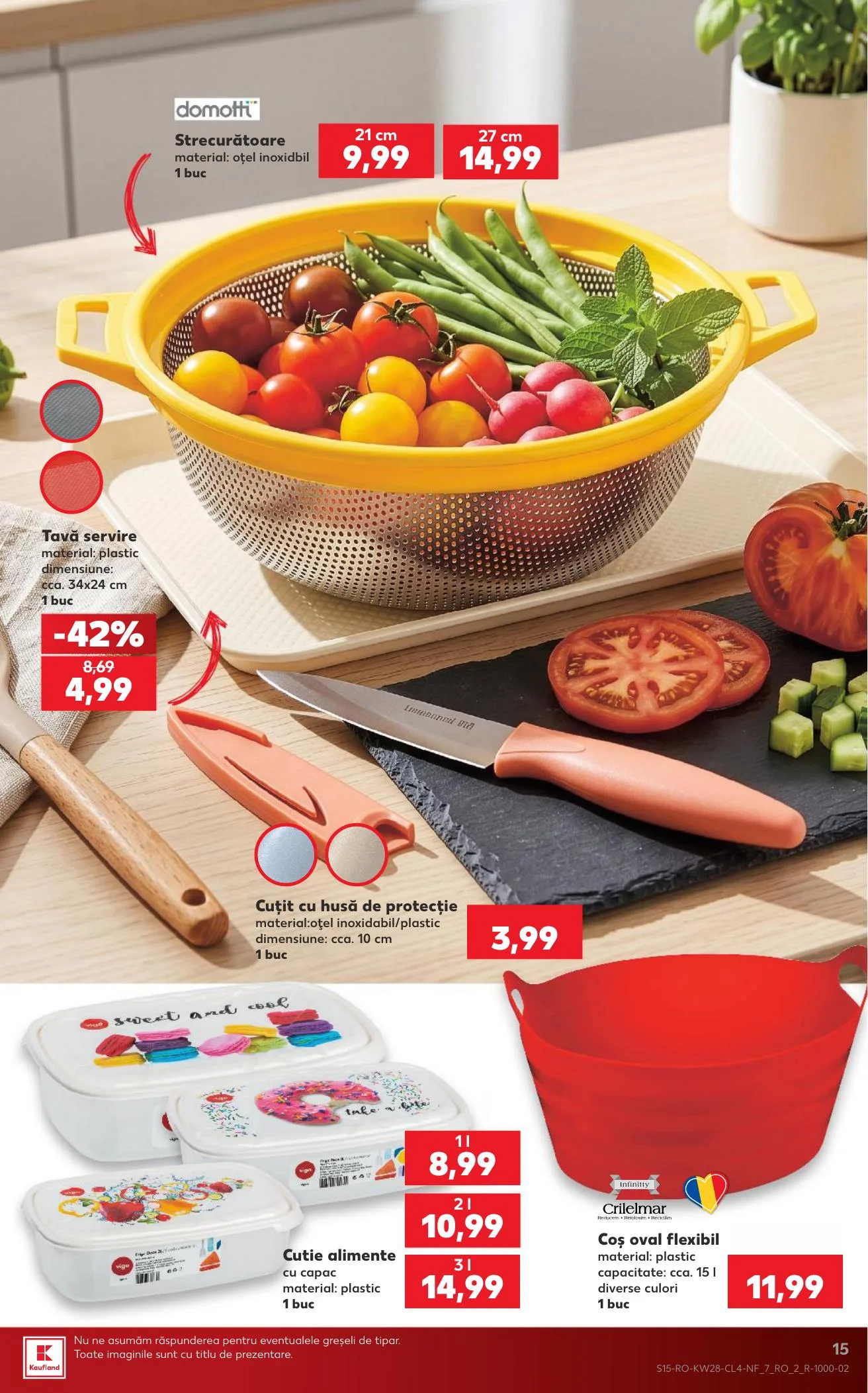 Kaufland akciós újság Románia Nonfood 07.08–07.14 – 15. oldal