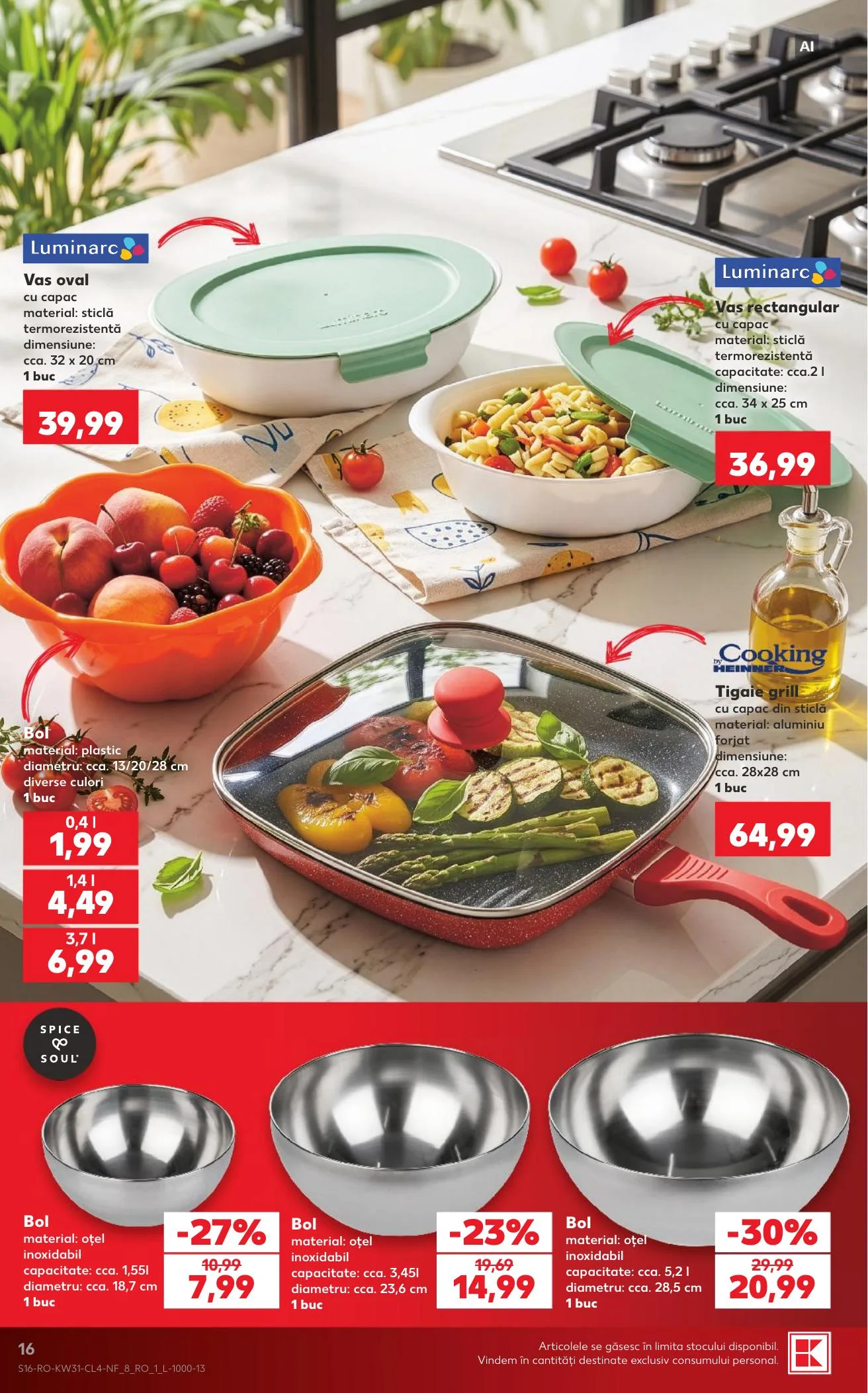 Kaufland akciós újság Románia Nonfood 07.29–08.04 – 16. oldal