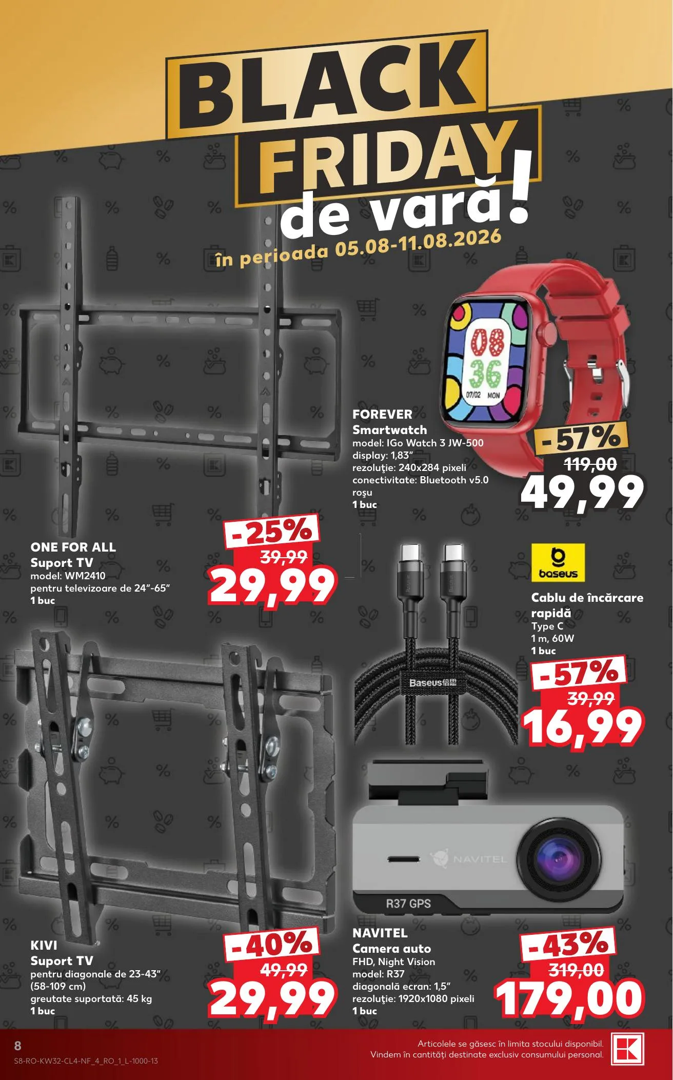 Kaufland akciós újság Románia Nonfood 08.05–08.11 – 8. oldal