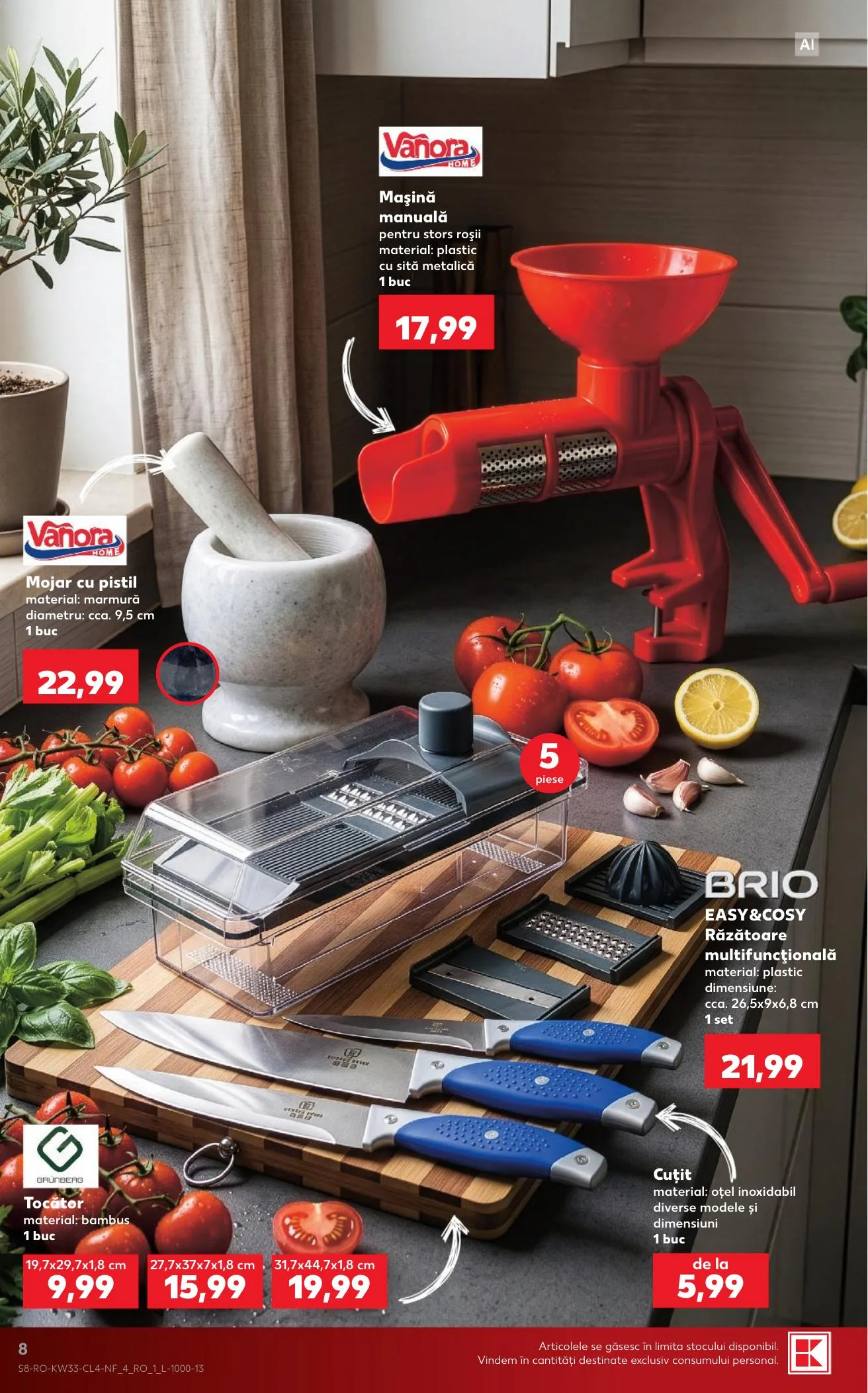 Kaufland akciós újság Románia Nonfood 08.12–08.18 – 8. oldal