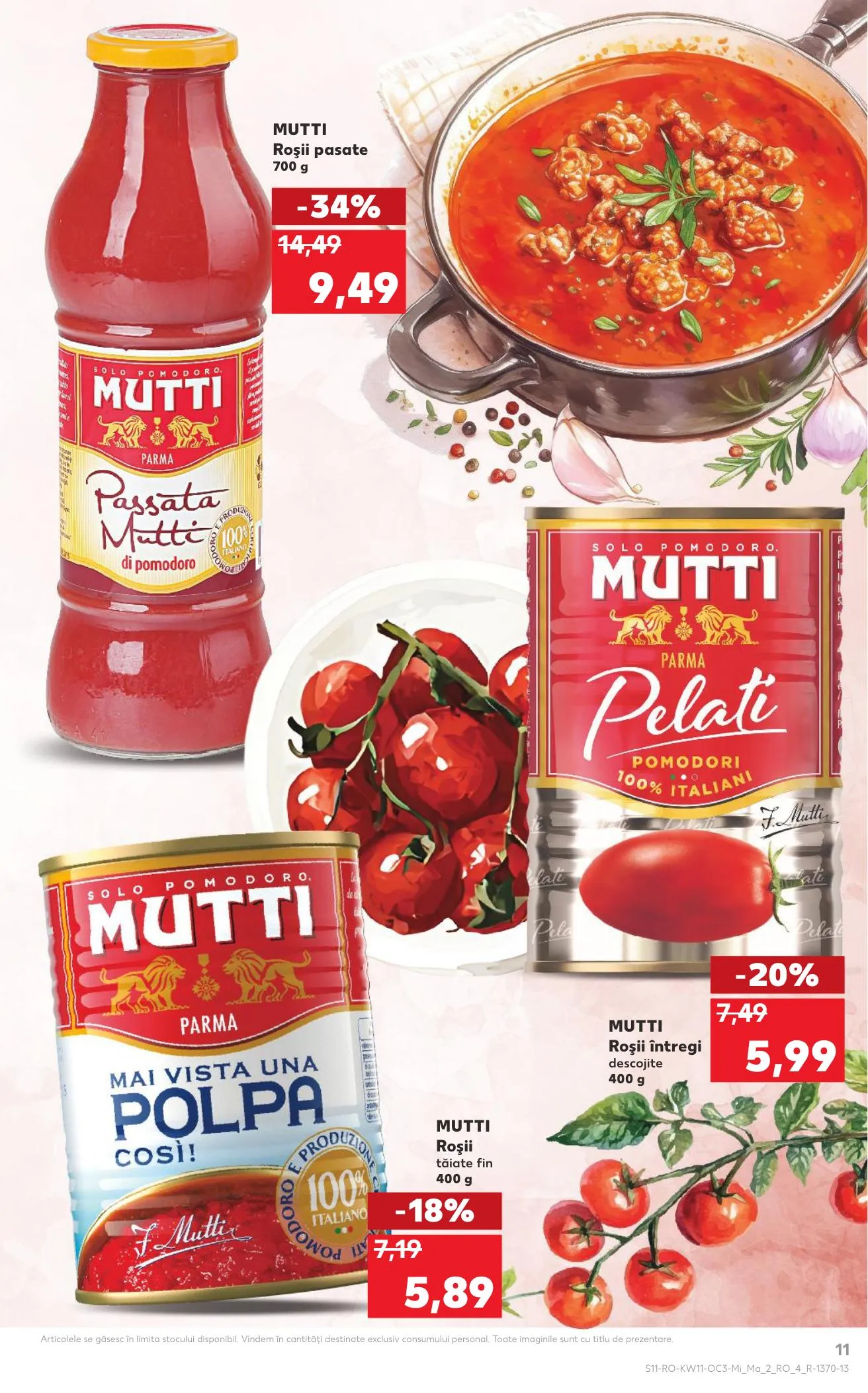 Kaufland akciós újság Románia Olasz het 03.11–03.17 – 11. oldal