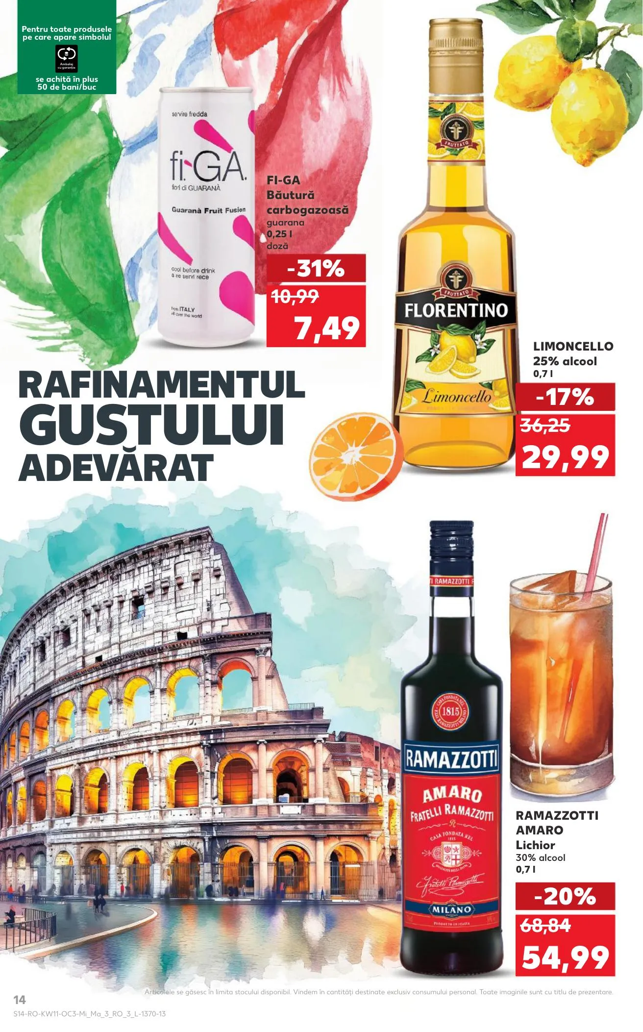 Kaufland akciós újság Románia Olasz het 03.11–03.17 – 14. oldal