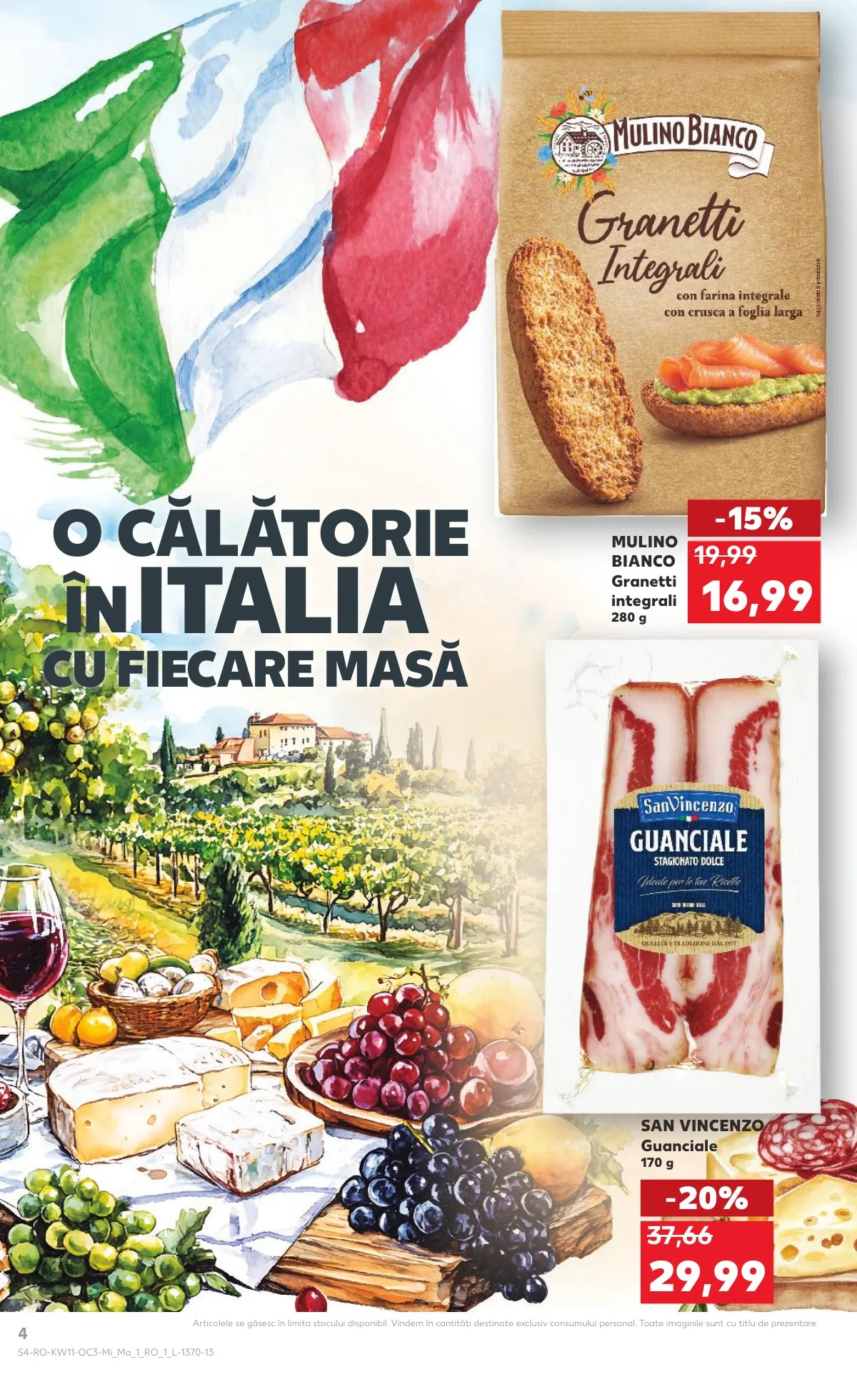 Kaufland akciós újság Románia Olasz het 03.11–03.17 – 4. oldal