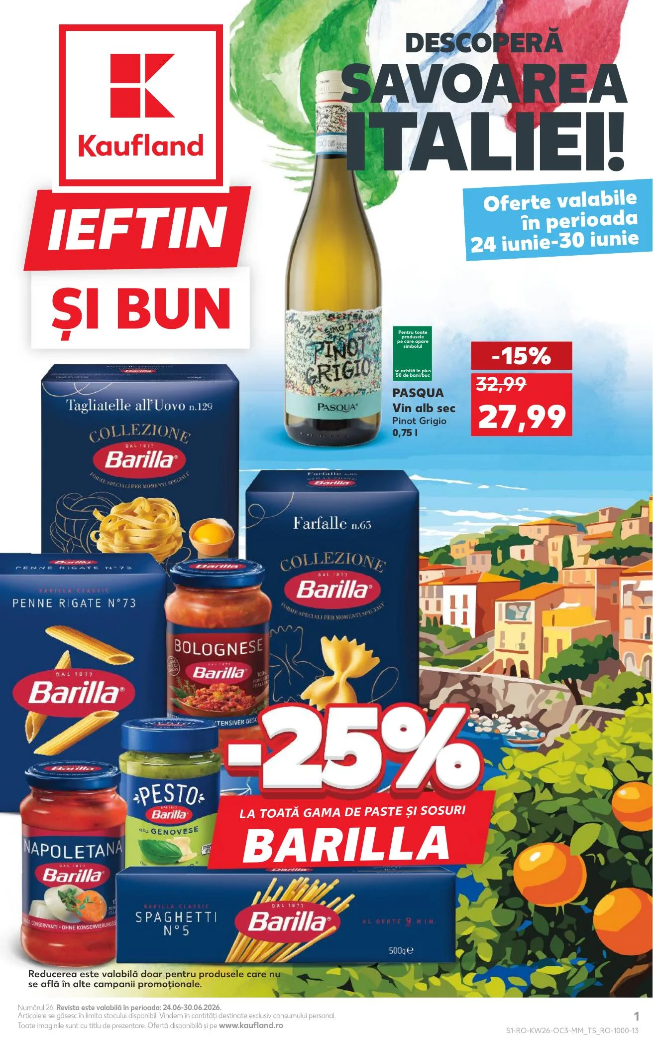 Kaufland akciós újság Románia Olasz het 06.24–06.30