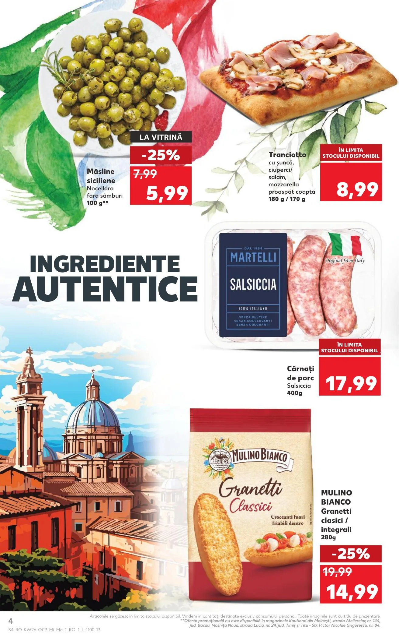Kaufland akciós újság Románia Olasz het 06.24–06.30 – 4. oldal