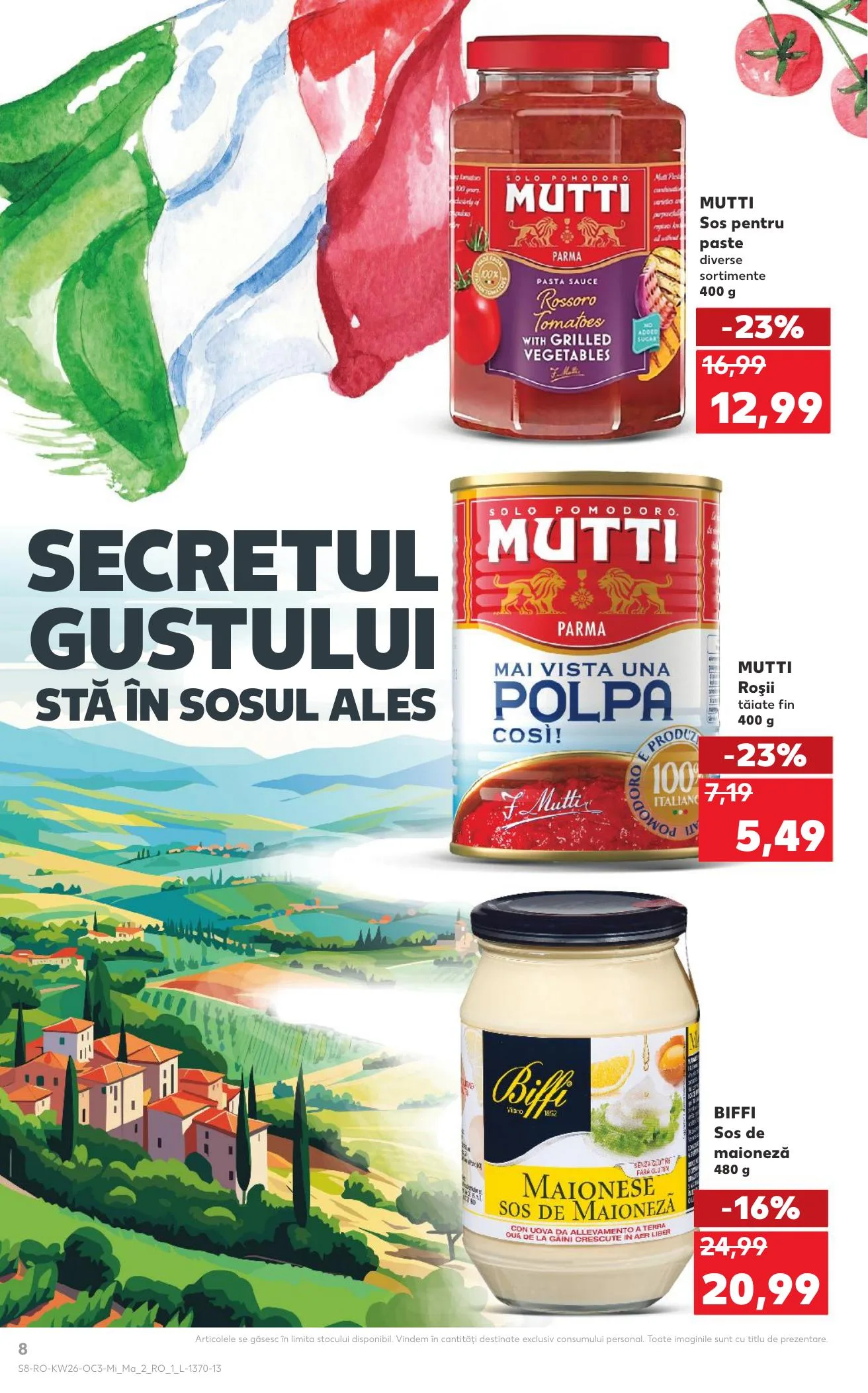 Kaufland akciós újság Románia Olasz het 06.24–06.30 – 8. oldal