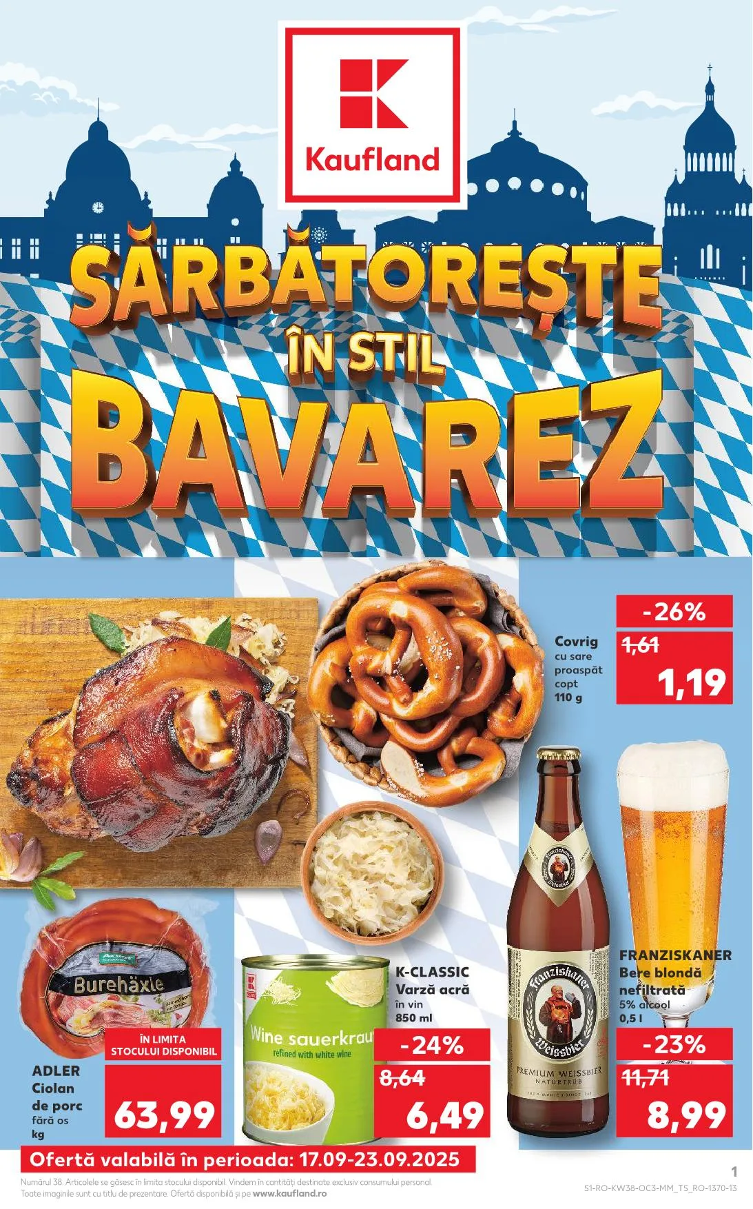 Kaufland akciós újság Románia sörfesztivál 09.17–09.23