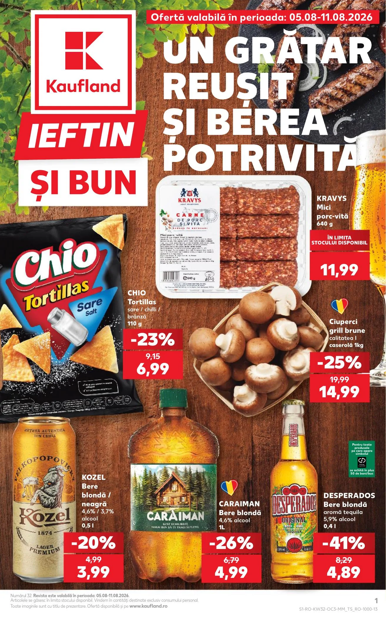 Kaufland akciós újság Románia Sorok 08.05–08.11