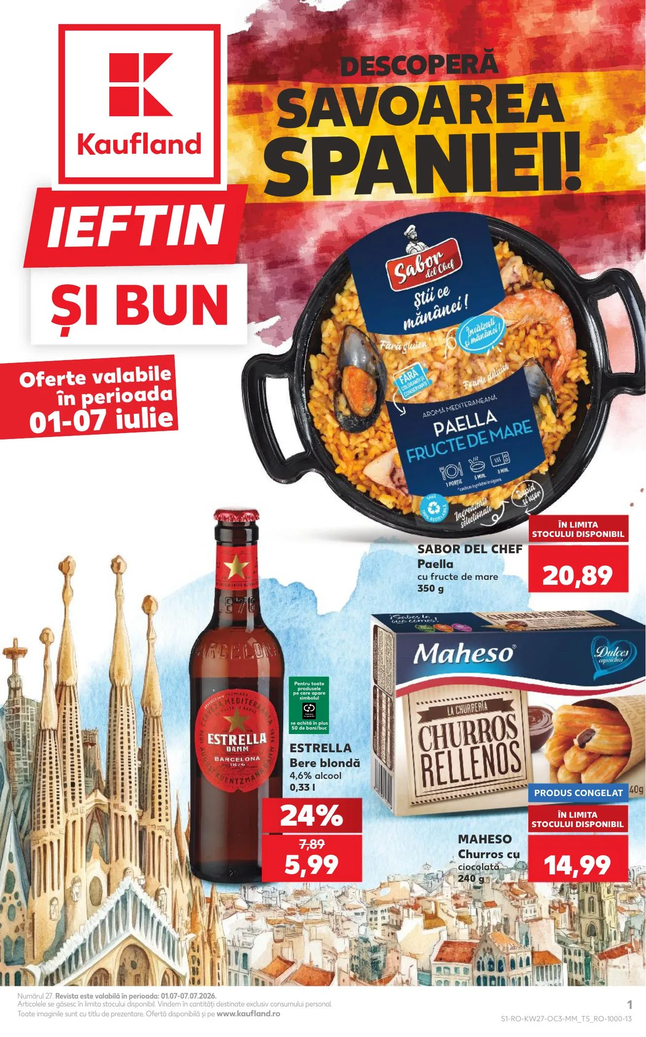 Kaufland akciós újság Románia Spanyol het 07.01–07.07