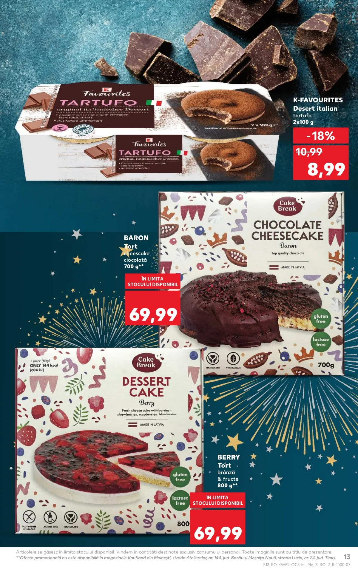 Kaufland akciós újság Románia Uj evi desszertek 12.24–12.30 – 13. oldal