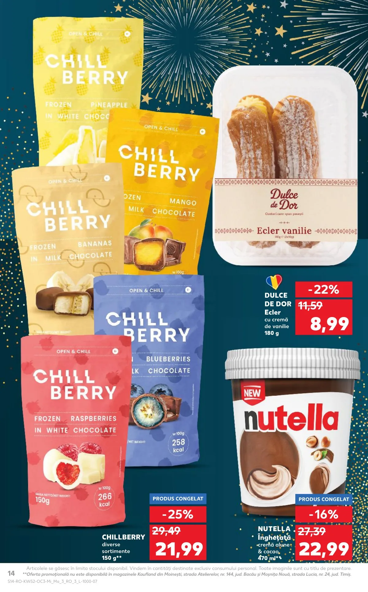 Kaufland akciós újság Románia Uj evi desszertek 12.24–12.30 – 14. oldal