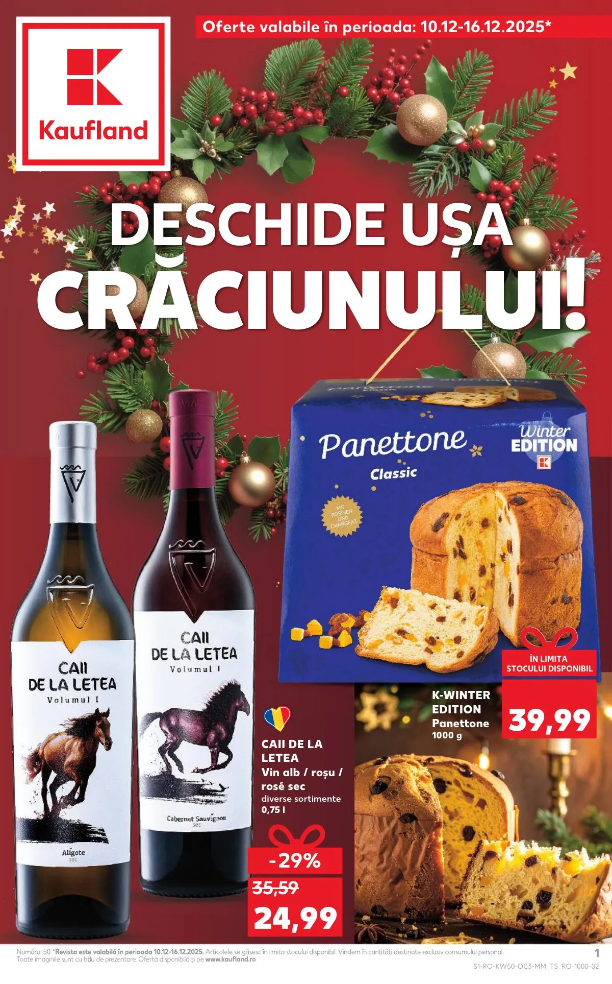Kaufland akciós újság Románia Unnepek 12.10–12.16