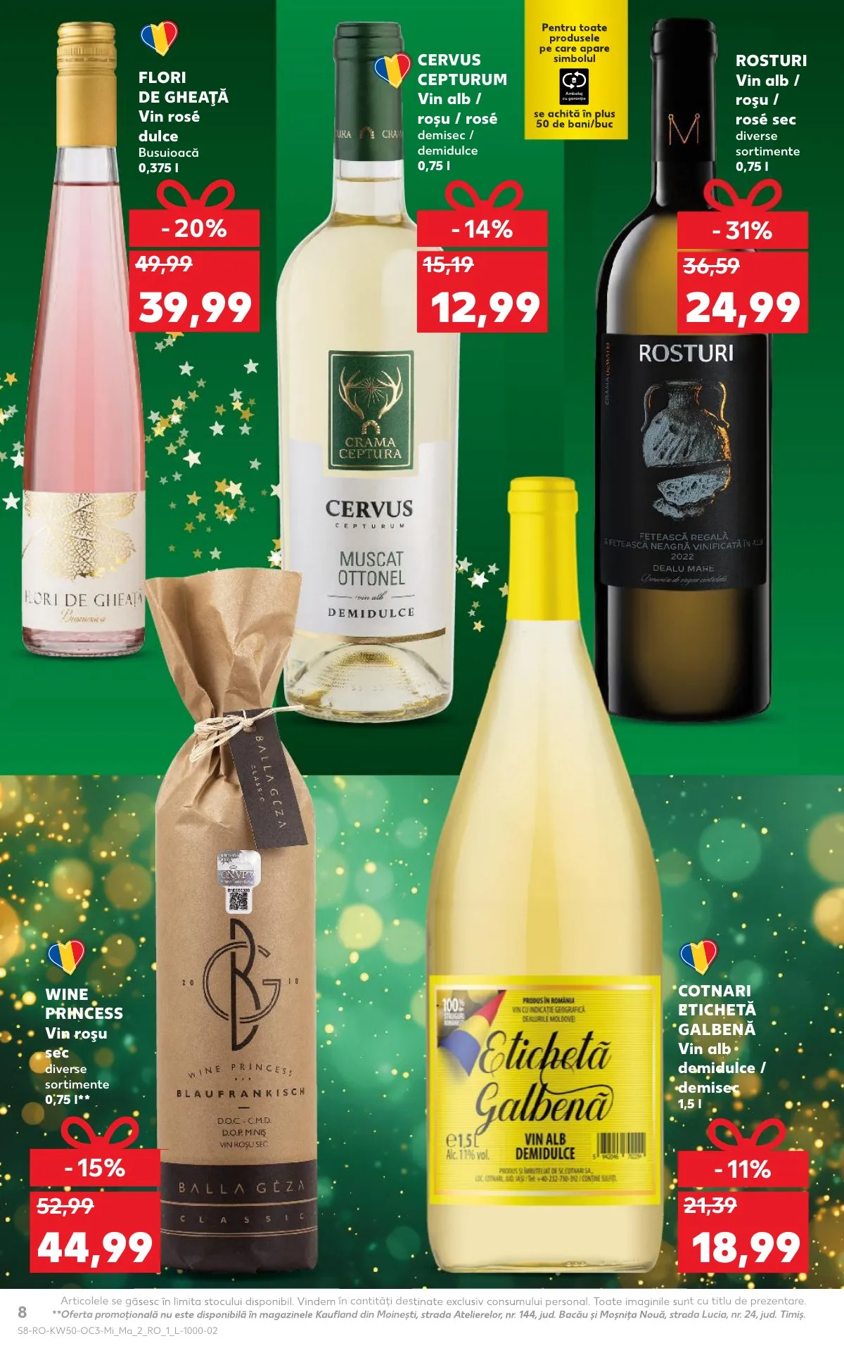 Kaufland akciós újság Románia Unnepek 12.10–12.16 – 8. oldal