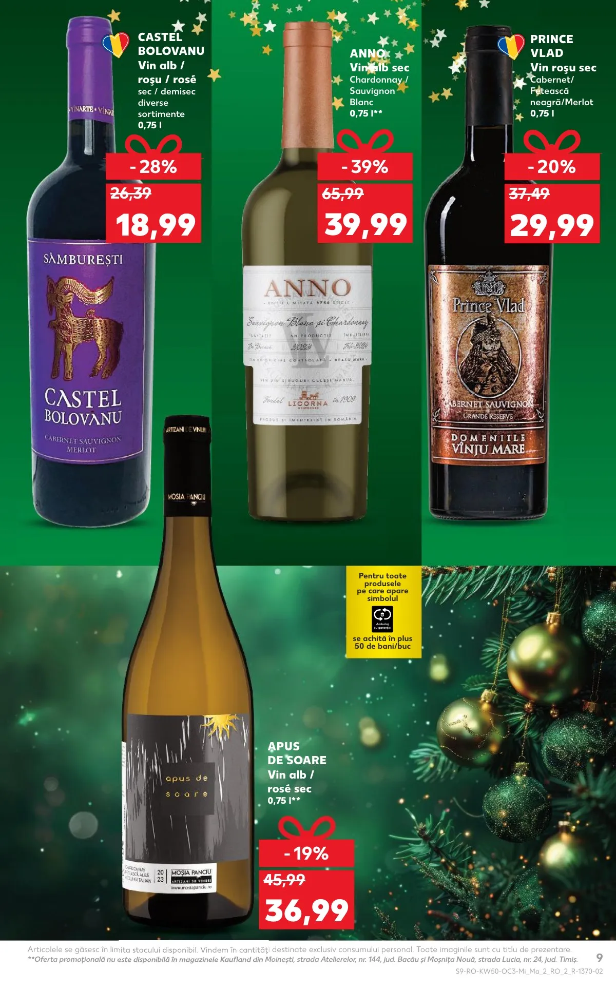 Kaufland akciós újság Románia Unnepek 12.10–12.16 – 9. oldal