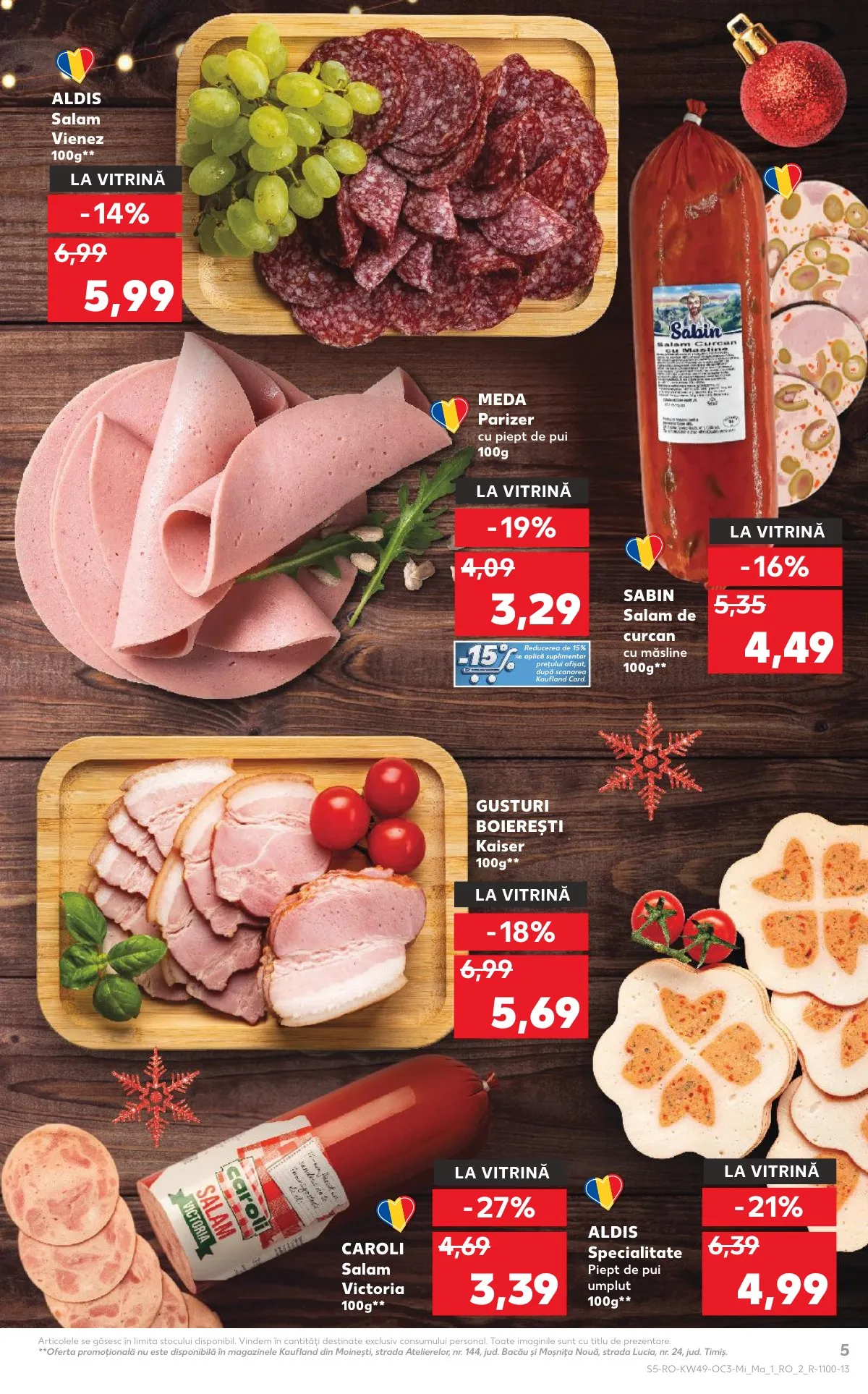Kaufland akciós újság Románia Unnepi etelek 12.03–12.09 – 5. oldal
