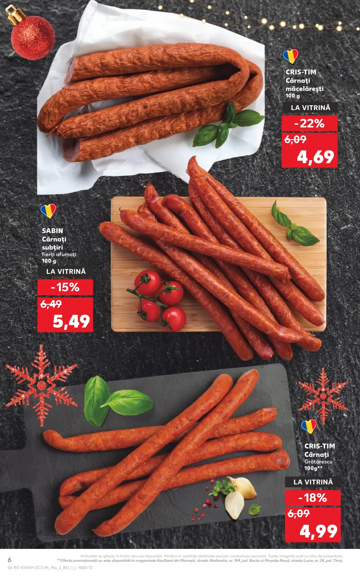 Kaufland akciós újság Románia Unnepi etelek 12.03–12.09 – 6. oldal
