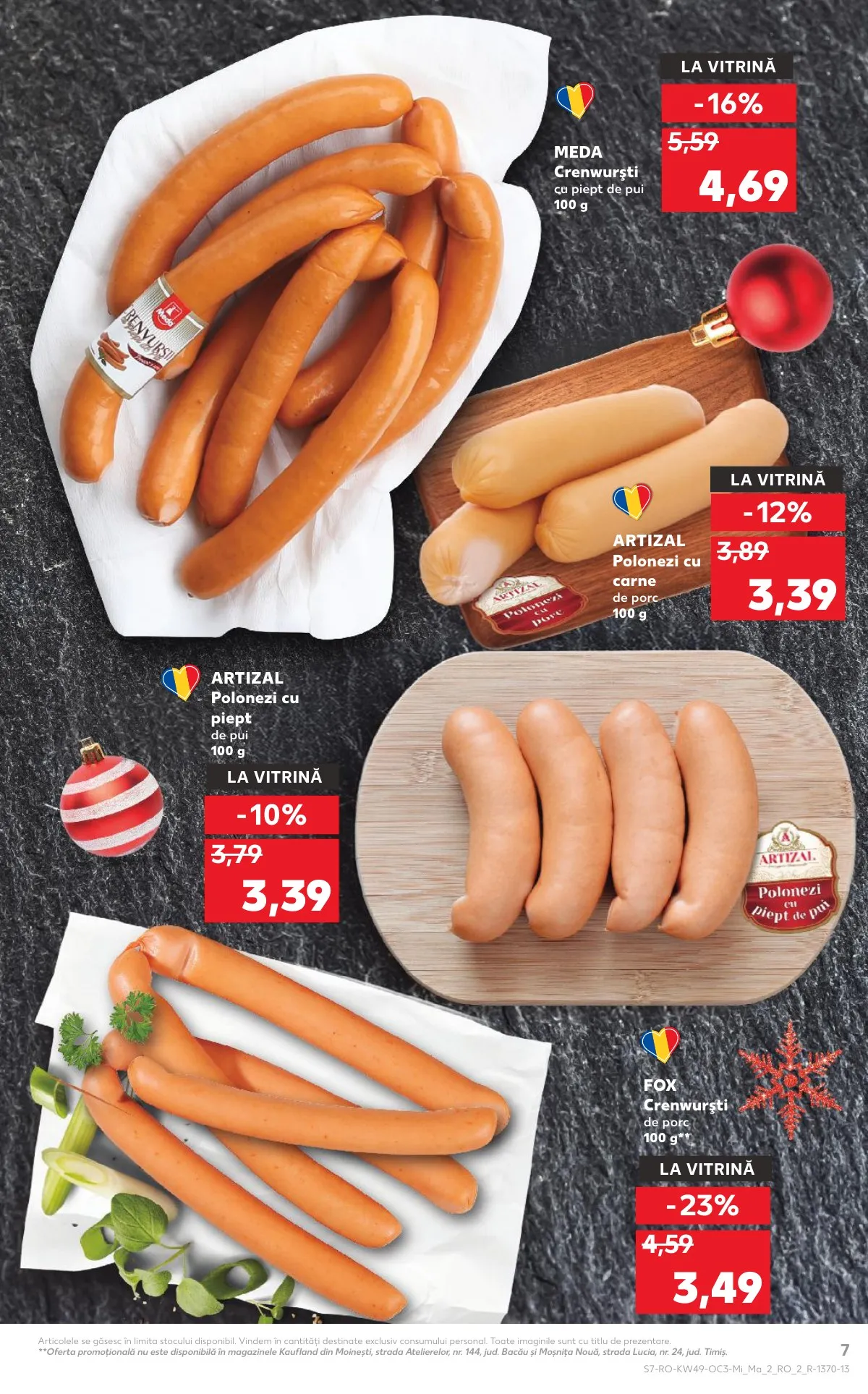Kaufland akciós újság Románia Unnepi etelek 12.03–12.09 – 7. oldal
