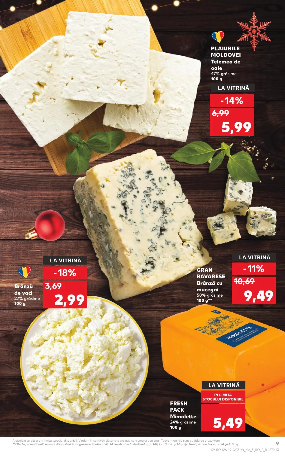 Kaufland akciós újság Románia Unnepi etelek 12.03–12.09 – 9. oldal