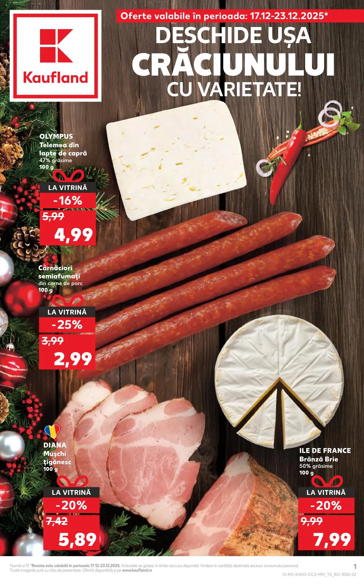Kaufland akciós újság Románia Unnepi etelek 12.17–12.23