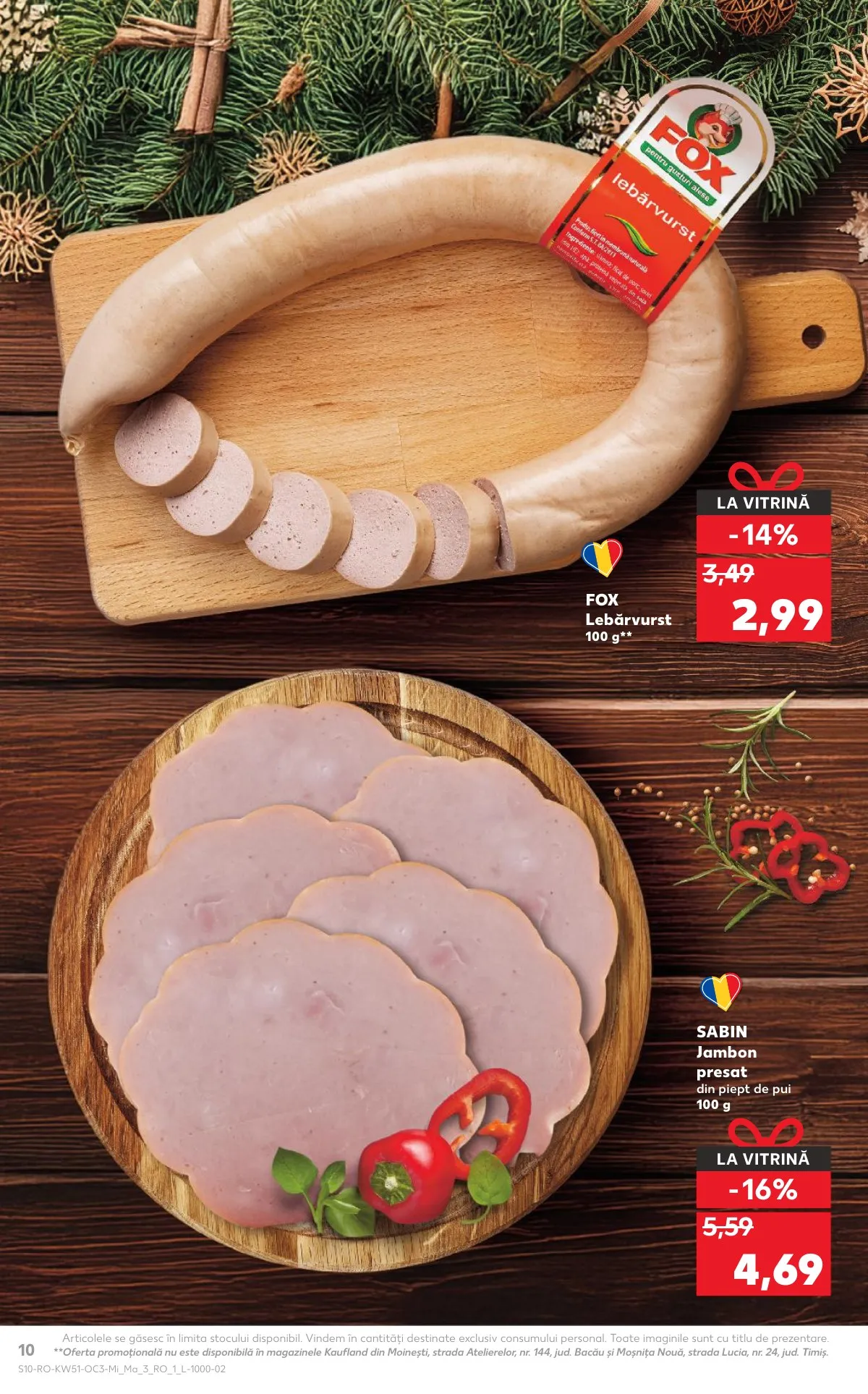 Kaufland akciós újság Románia Unnepi etelek 12.17–12.23 – 10. oldal