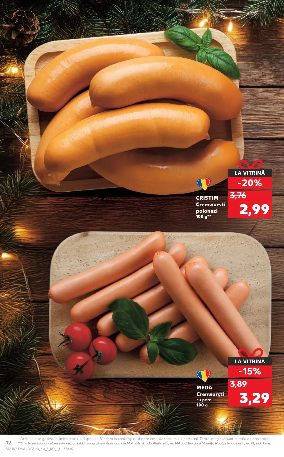 Kaufland akciós újság Románia Unnepi etelek 12.17–12.23 – 12. oldal