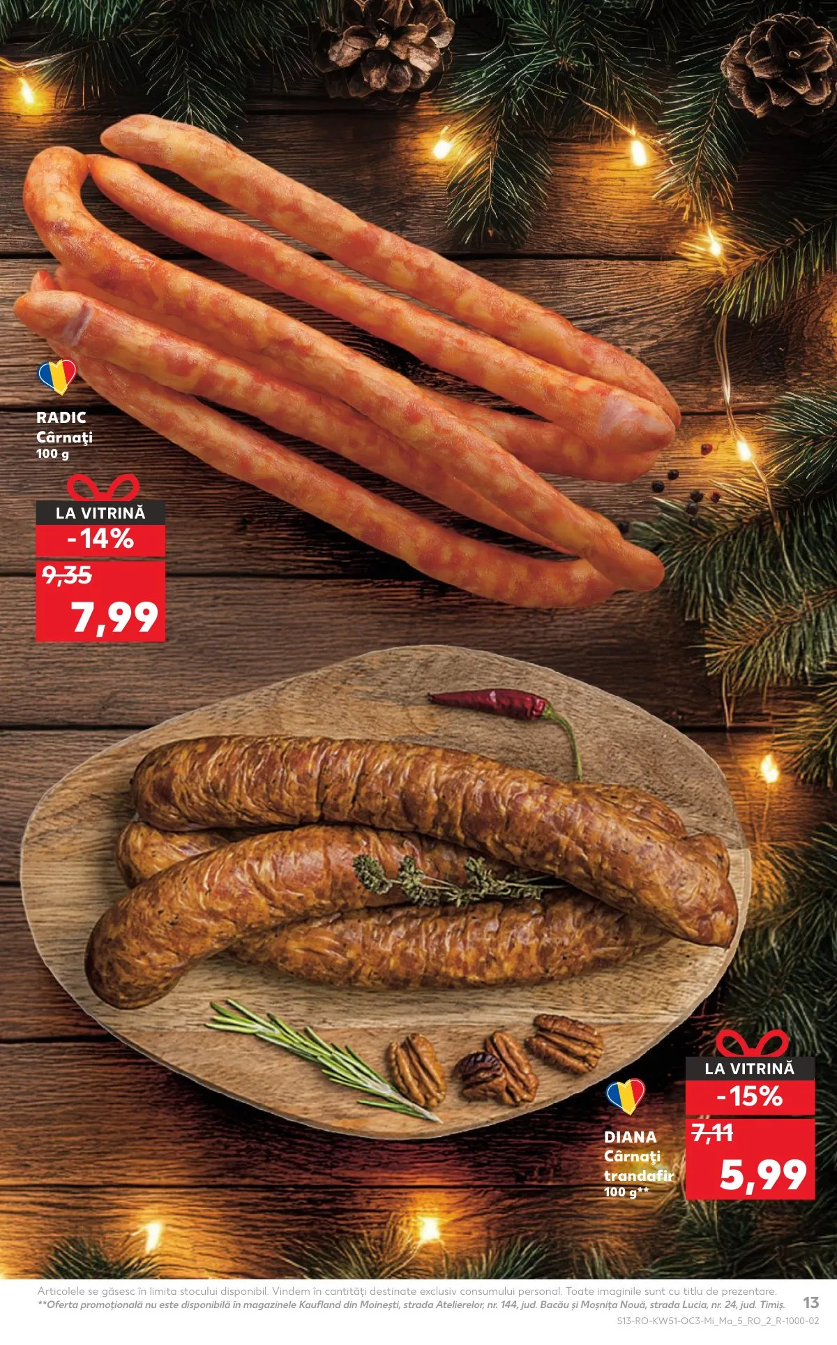 Kaufland akciós újság Románia Unnepi etelek 12.17–12.23 – 13. oldal