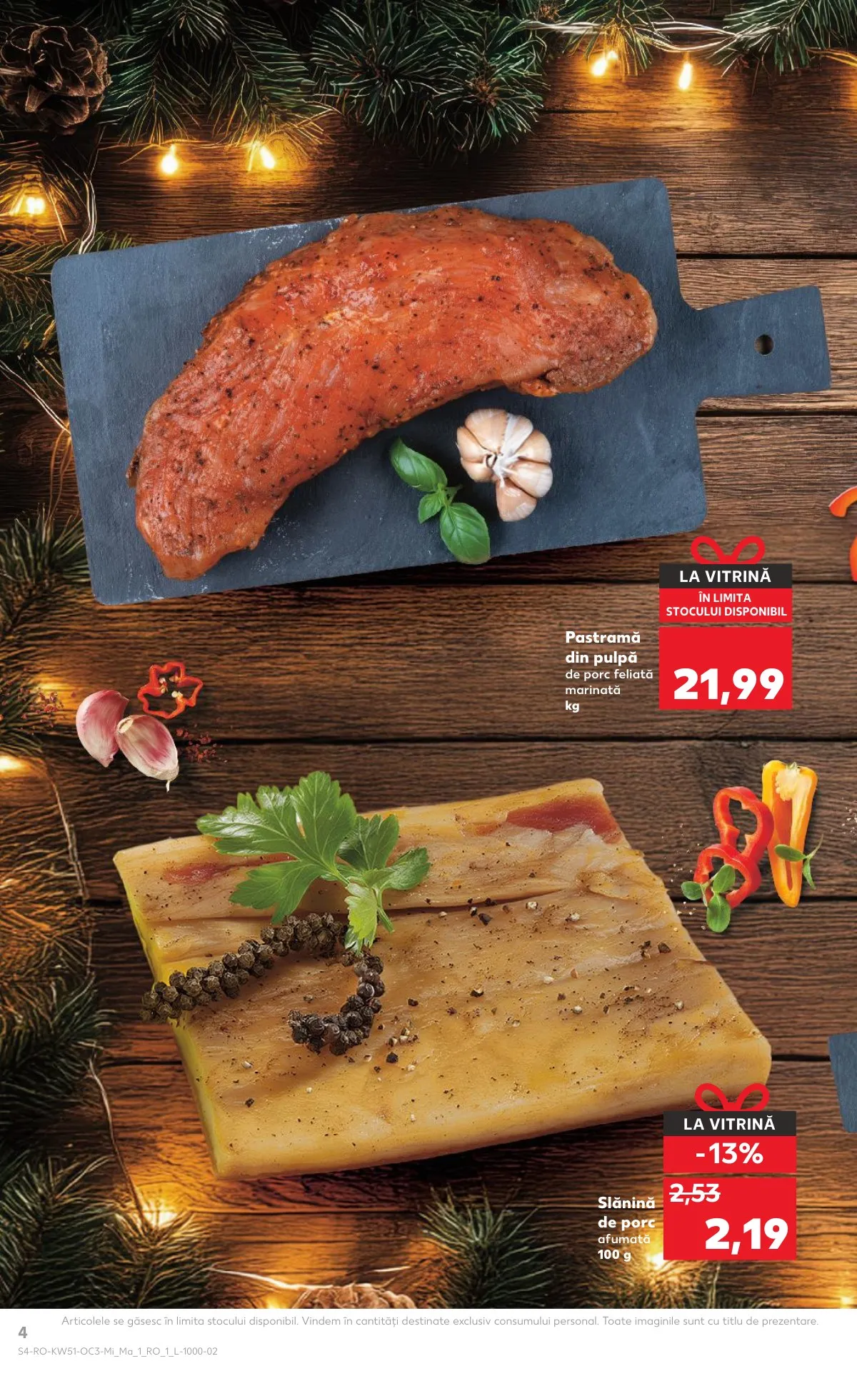 Kaufland akciós újság Románia Unnepi etelek 12.17–12.23 – 4. oldal