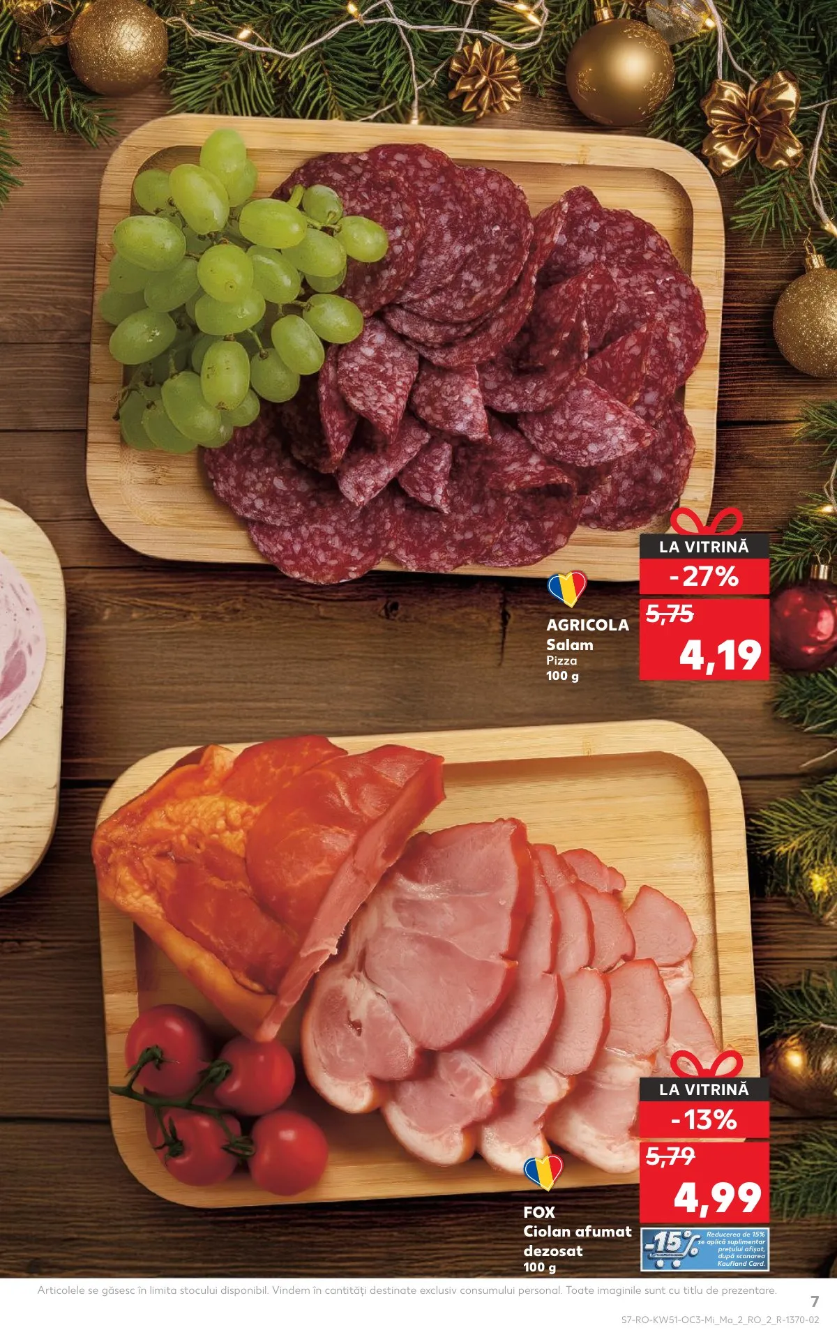 Kaufland akciós újság Románia Unnepi etelek 12.17–12.23 – 7. oldal