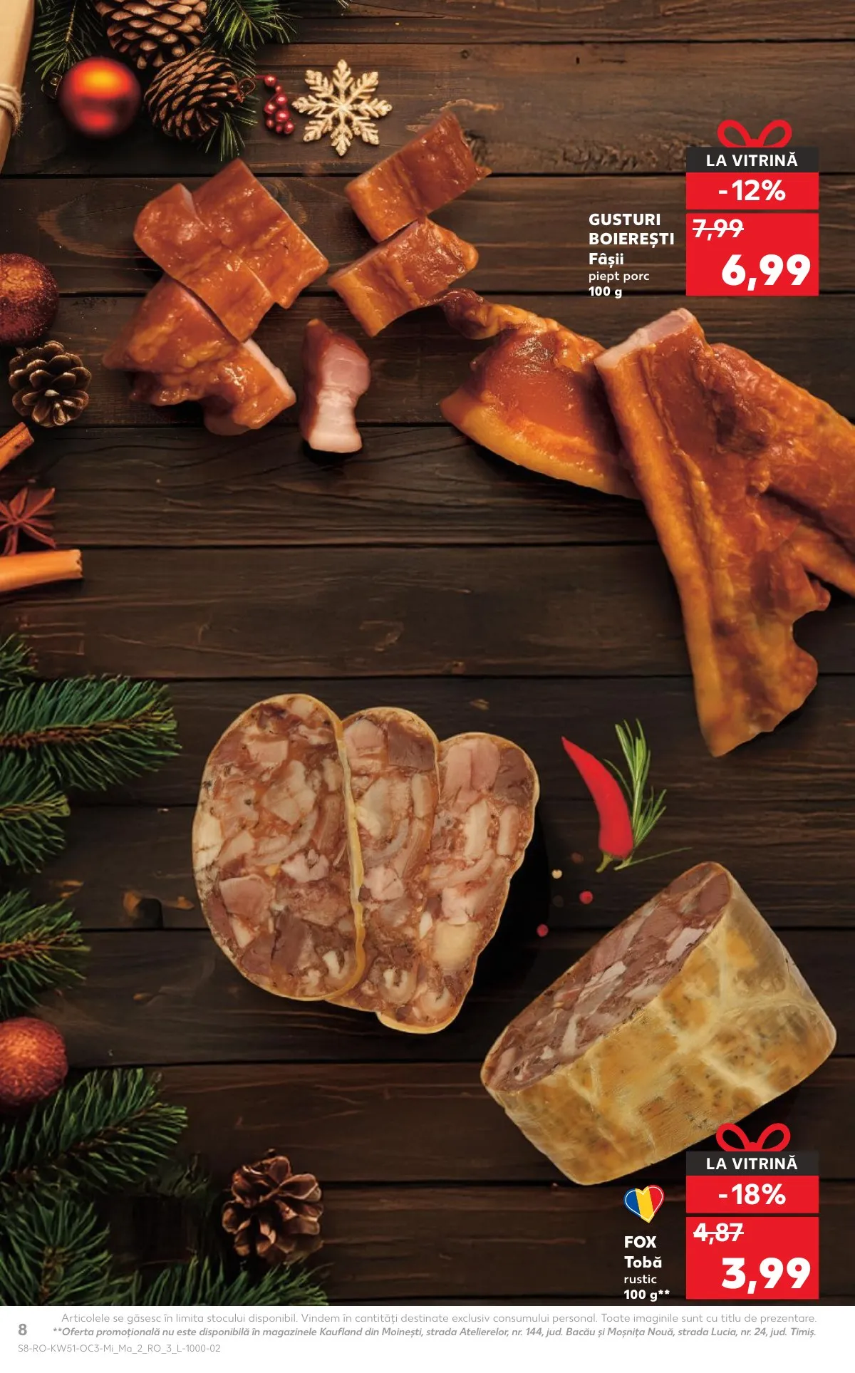 Kaufland akciós újság Románia Unnepi etelek 12.17–12.23 – 8. oldal