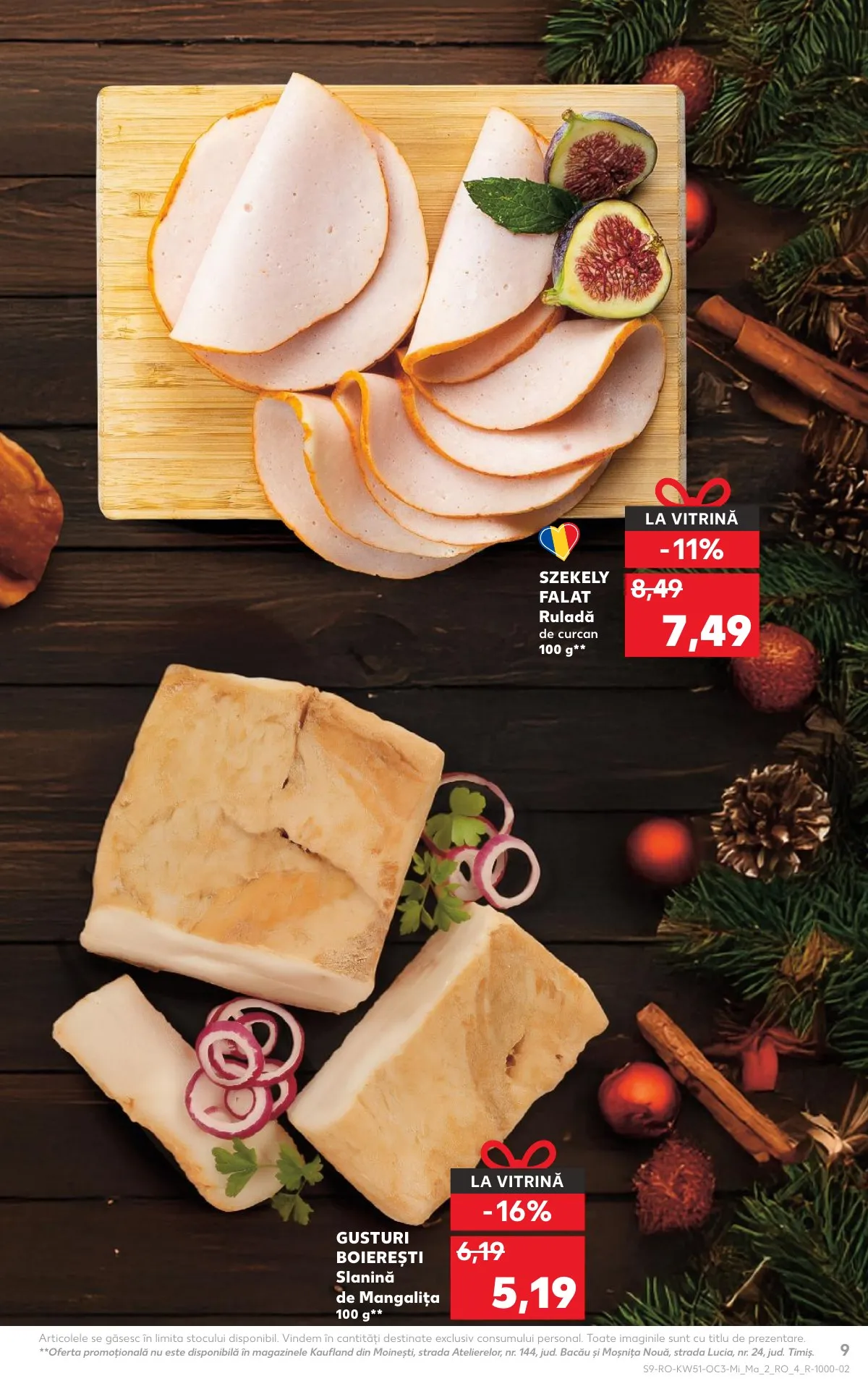 Kaufland akciós újság Románia Unnepi etelek 12.17–12.23 – 9. oldal