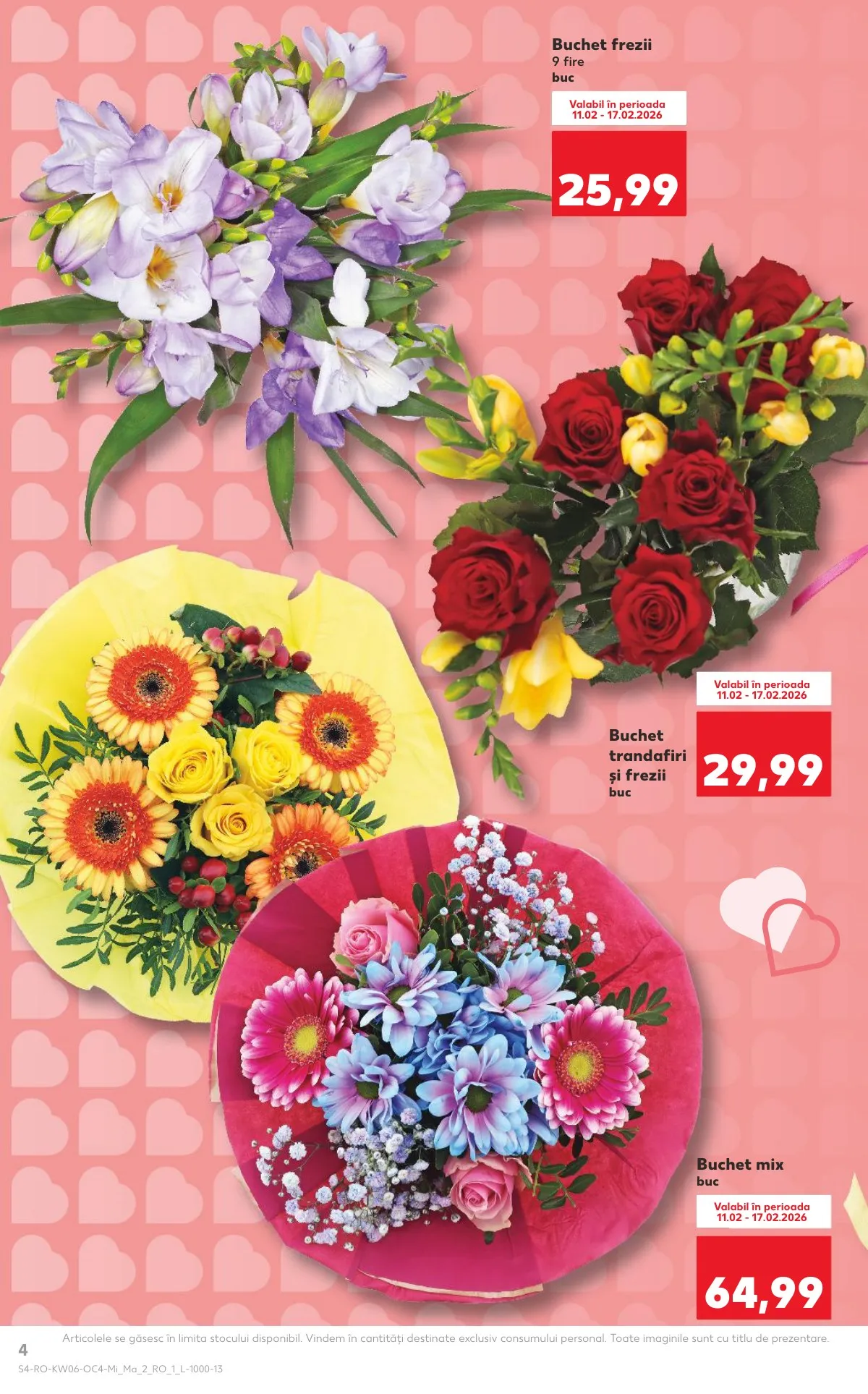 Kaufland akciós újság Románia Valentin nap 02.04–02.17 – 4. oldal