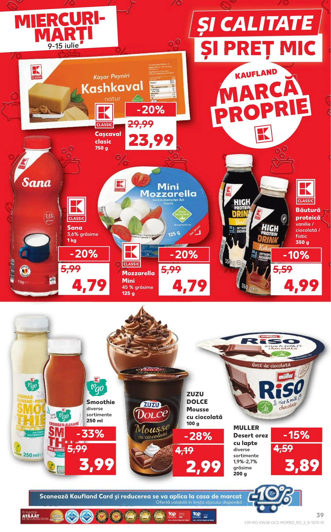 Kaufland akciós újság Románia 07.09–07.15 – 39. oldal