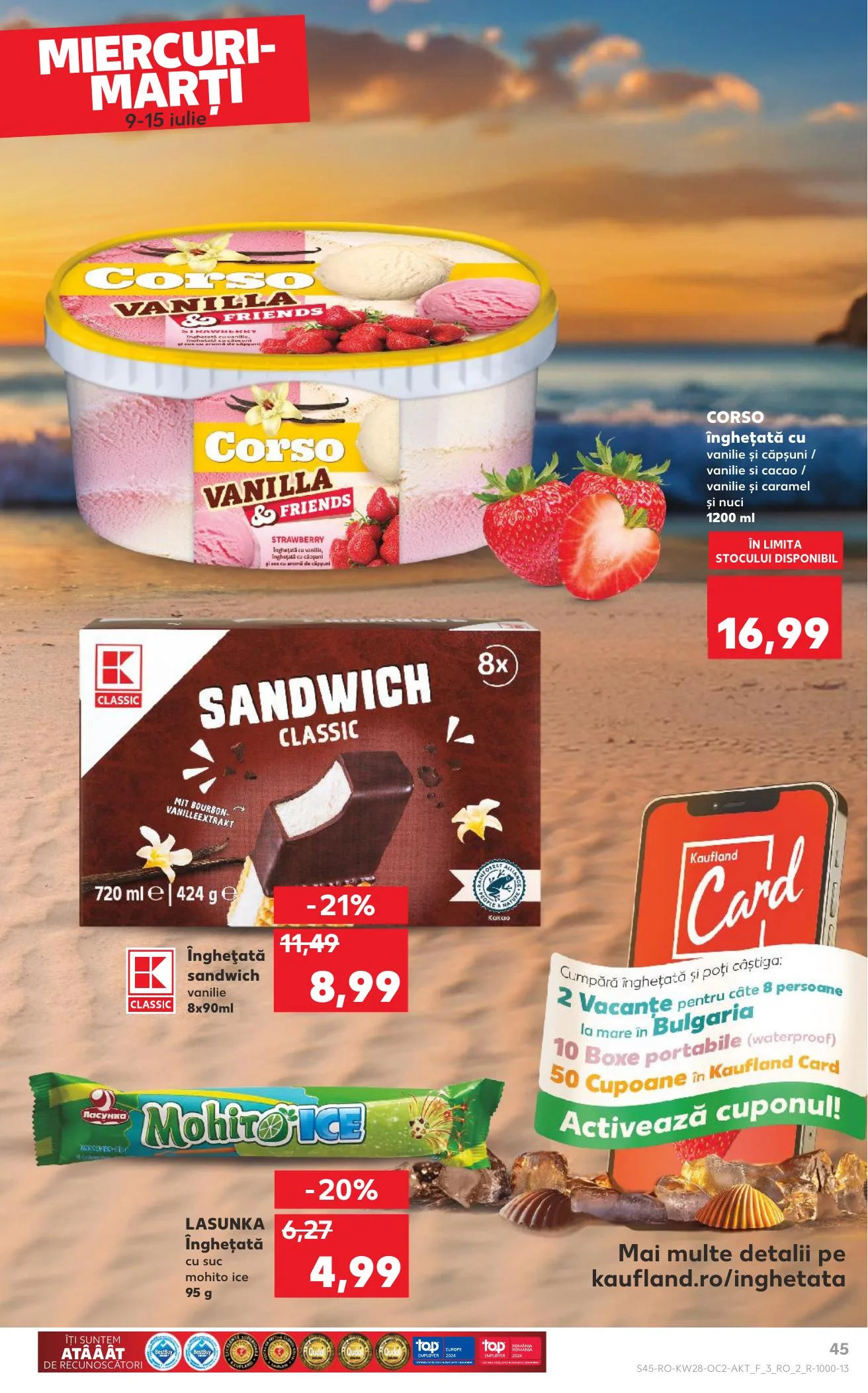 Kaufland akciós újság Románia 07.09–07.15 – 45. oldal