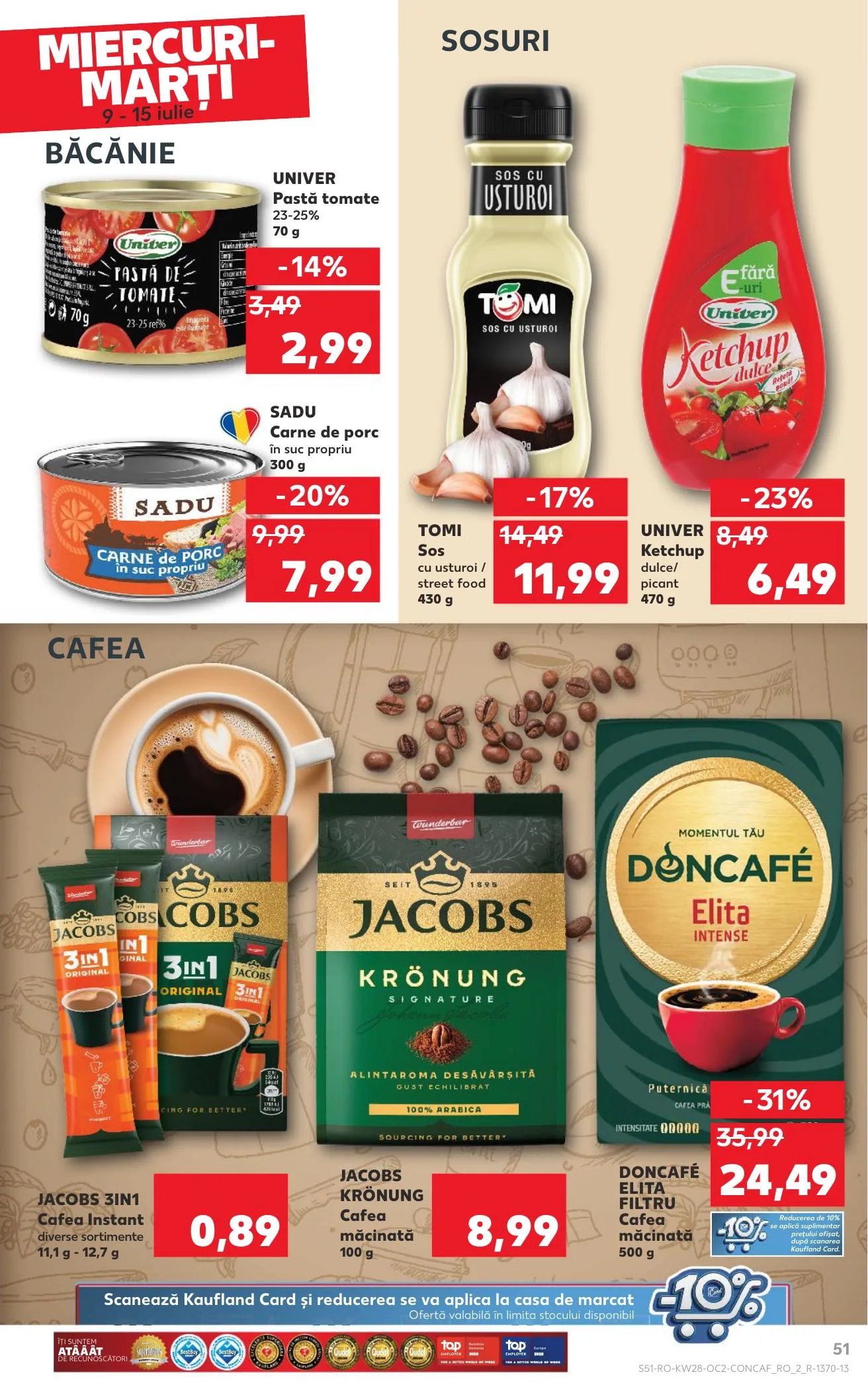 Kaufland akciós újság Románia 07.09–07.15 – 51. oldal