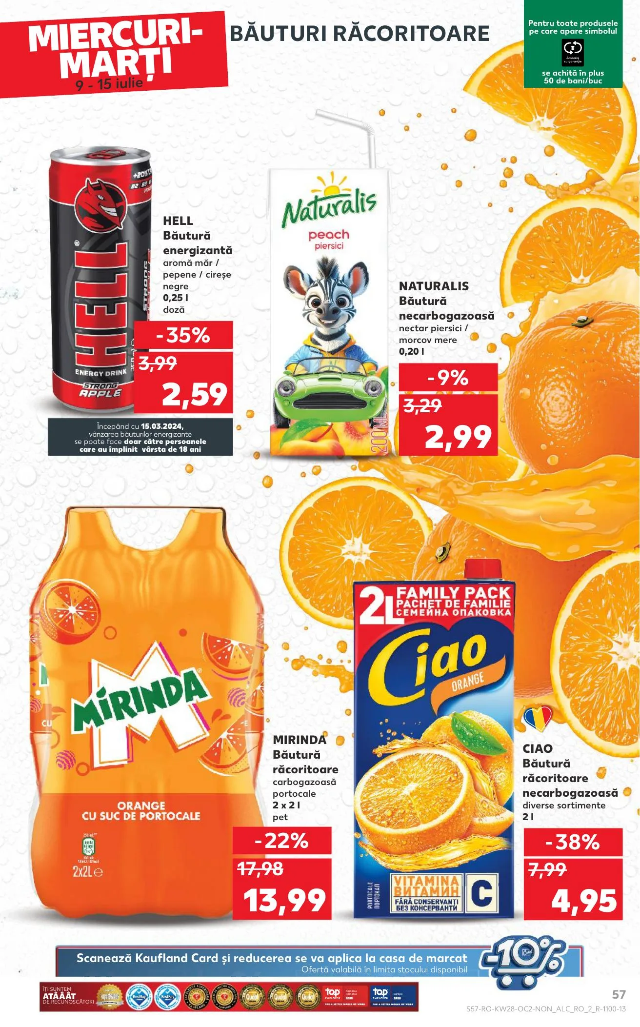 Kaufland akciós újság Románia 07.09–07.15 – 57. oldal