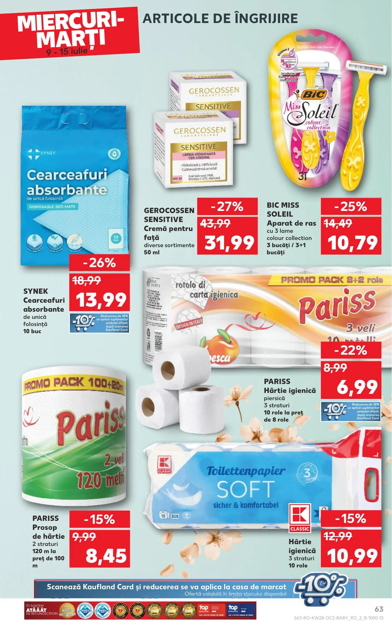Kaufland akciós újság Románia 07.09–07.15 – 63. oldal