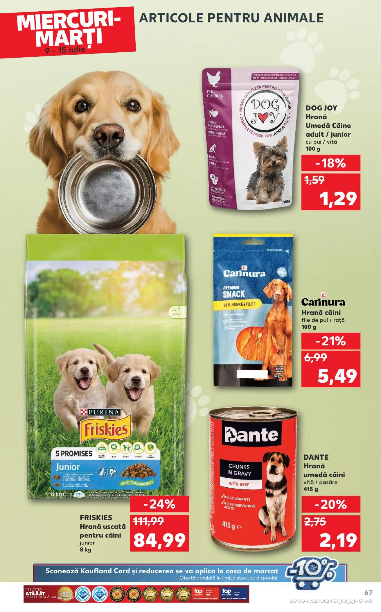 Kaufland akciós újság Románia 07.09–07.15 – 67. oldal