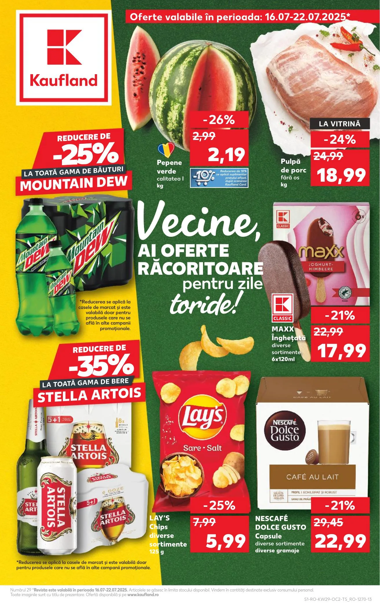 Kaufland akciós újság Románia 07.16–07.22