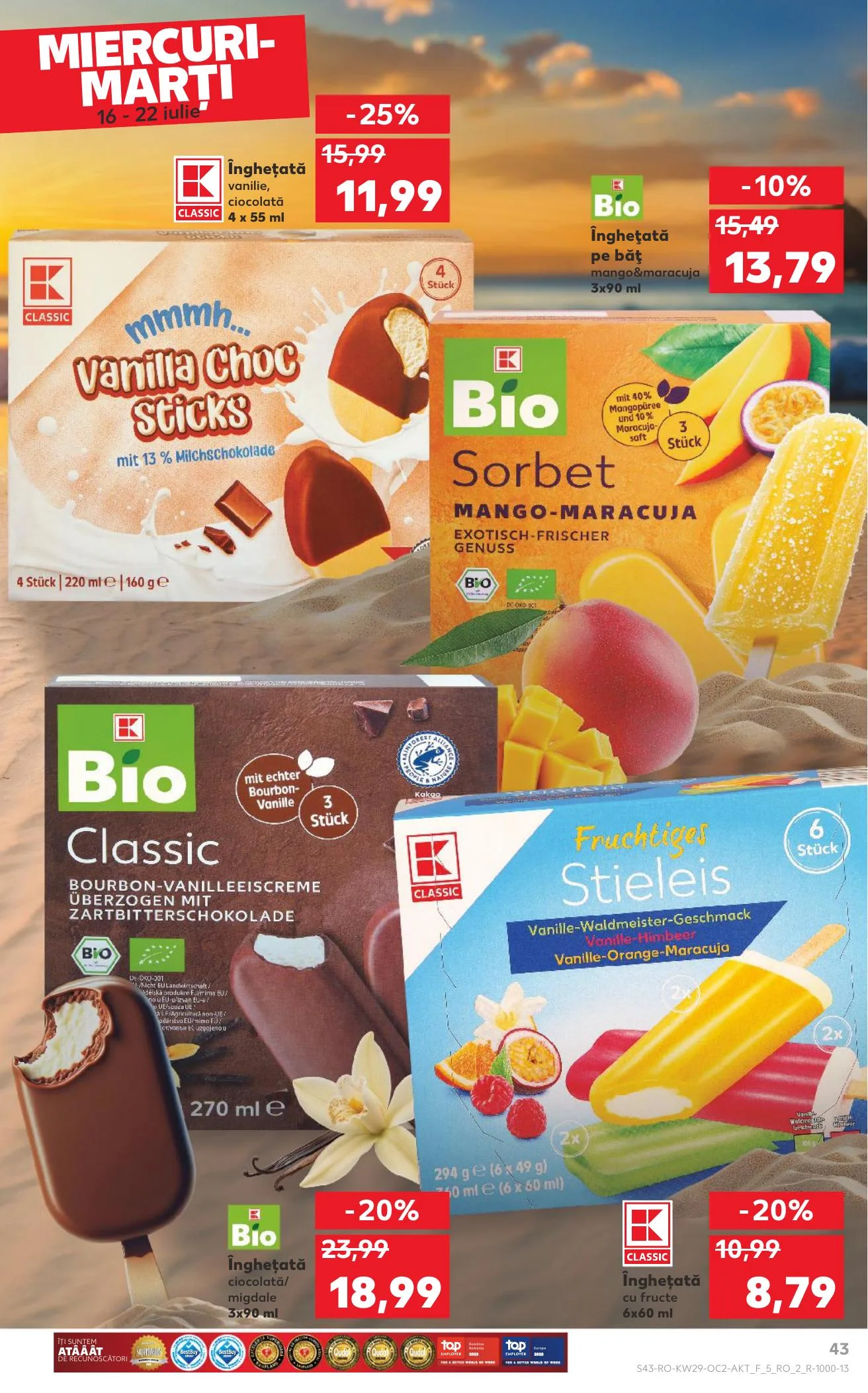 Kaufland akciós újság Románia 07.16–07.22 – 43. oldal