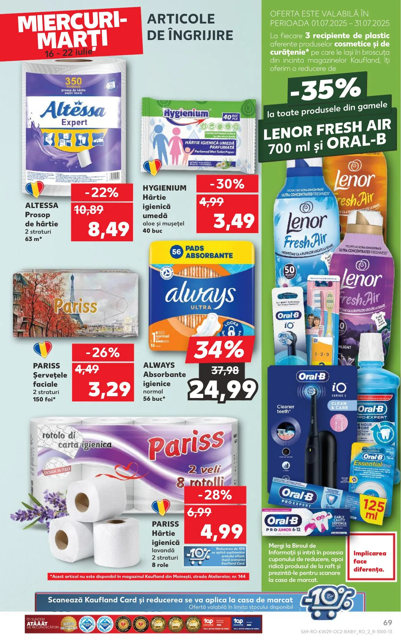 Kaufland akciós újság Románia 07.16–07.22 – 69. oldal